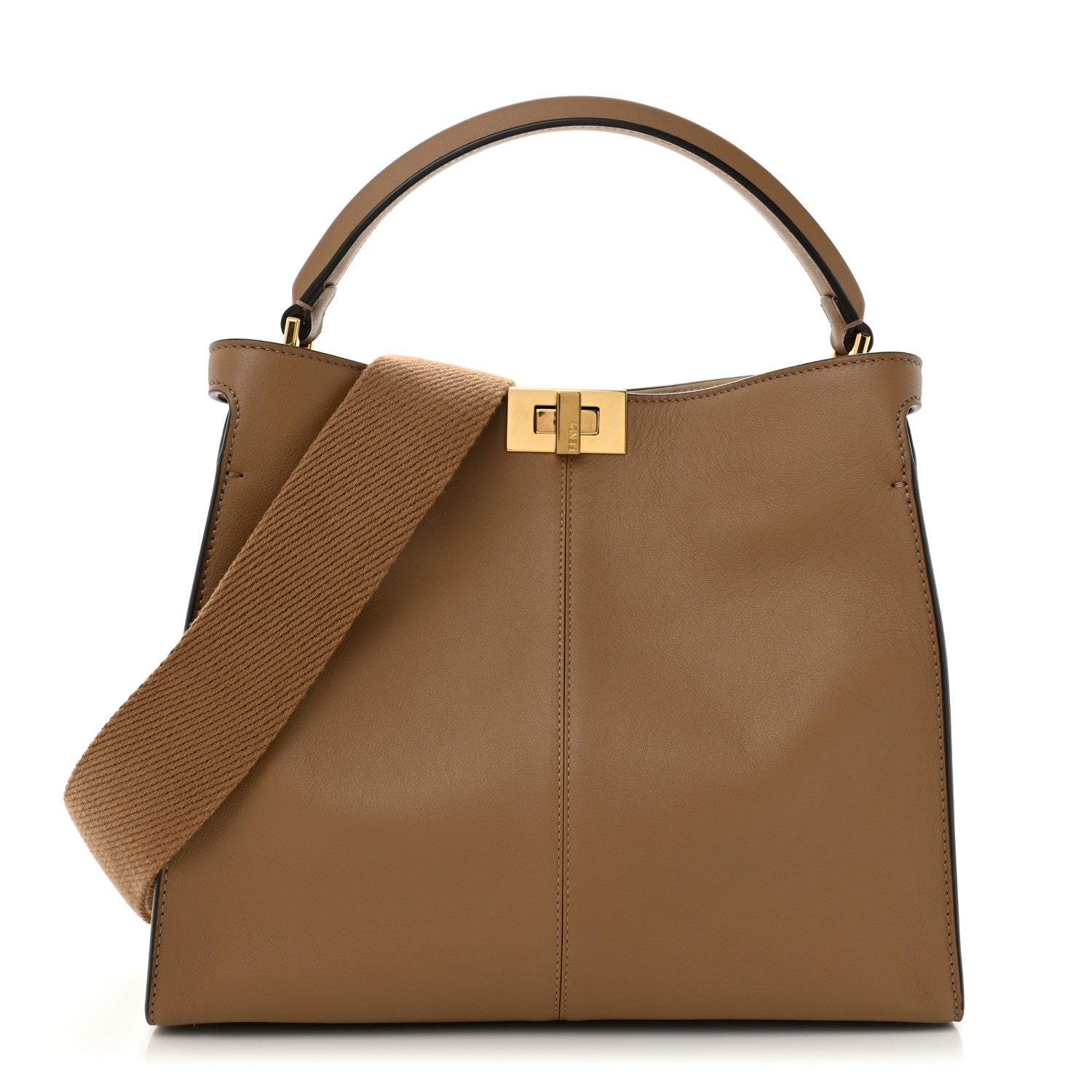 Vitello Seta Century Medium Peekaboo Mandorlo