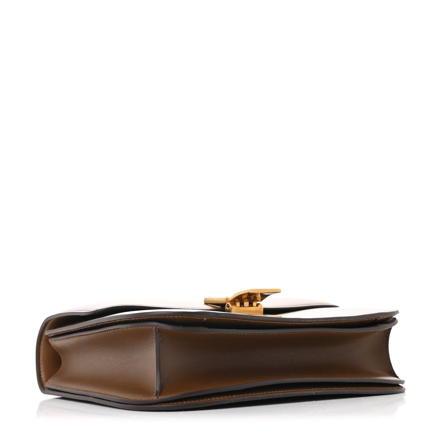 Liege Calfskin Medium Classic Box Flap Bag Camel