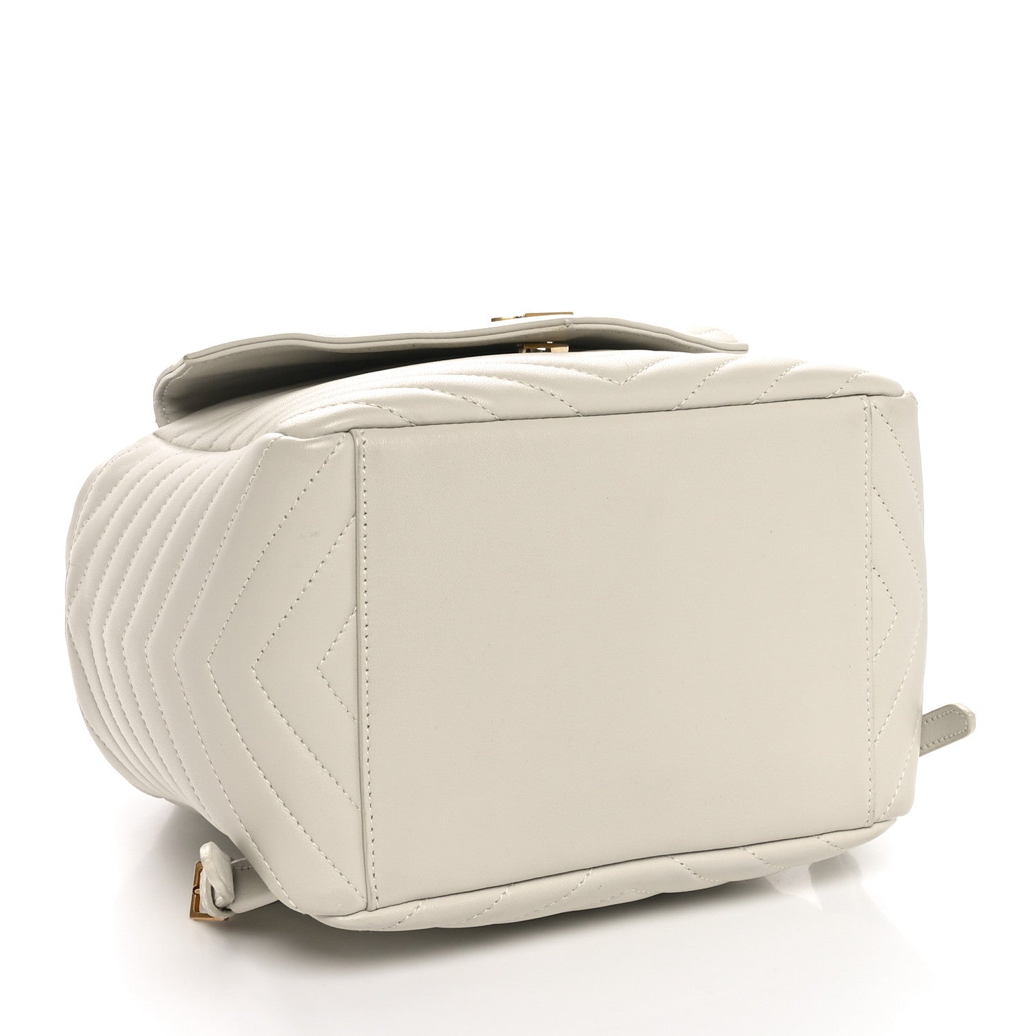 Lambskin Matelasse Monogram Joe Backpack Cream