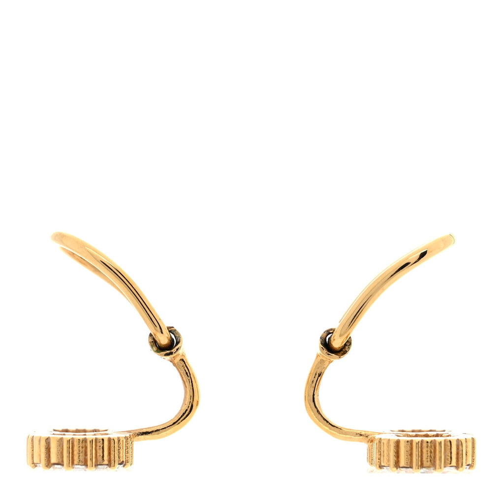 Crystal Clair D Lune Clip On Earrings Gold