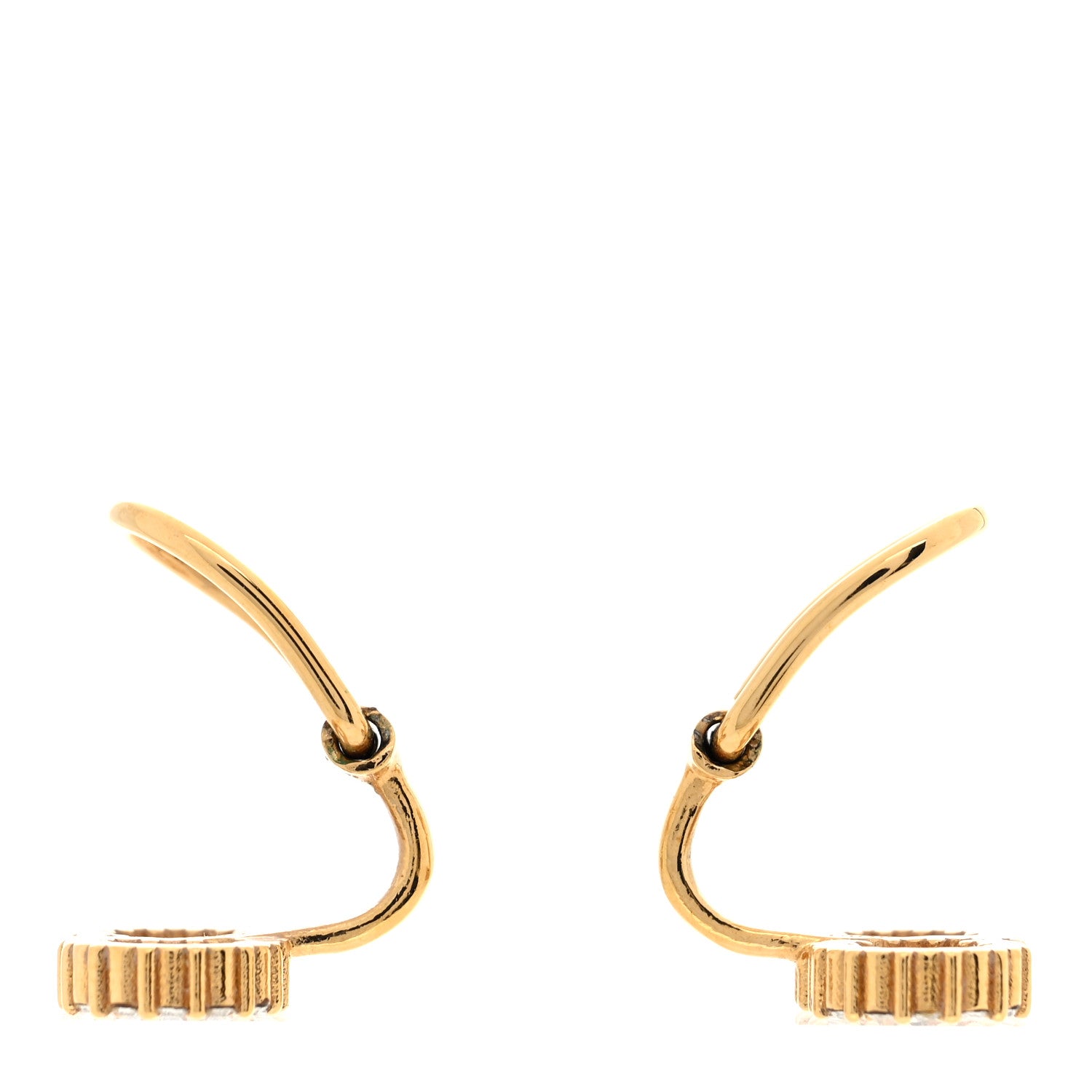 Crystal Clair D Lune Clip On Earrings Gold