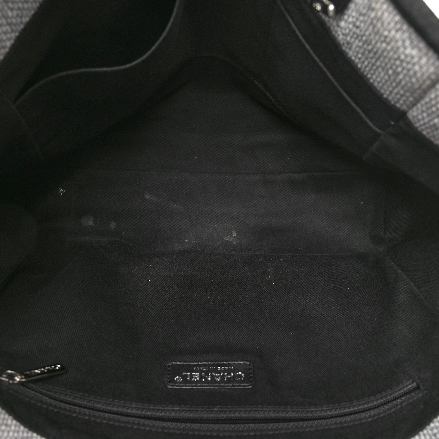 Woven Straw Raffia Small Deauville Tote Grey