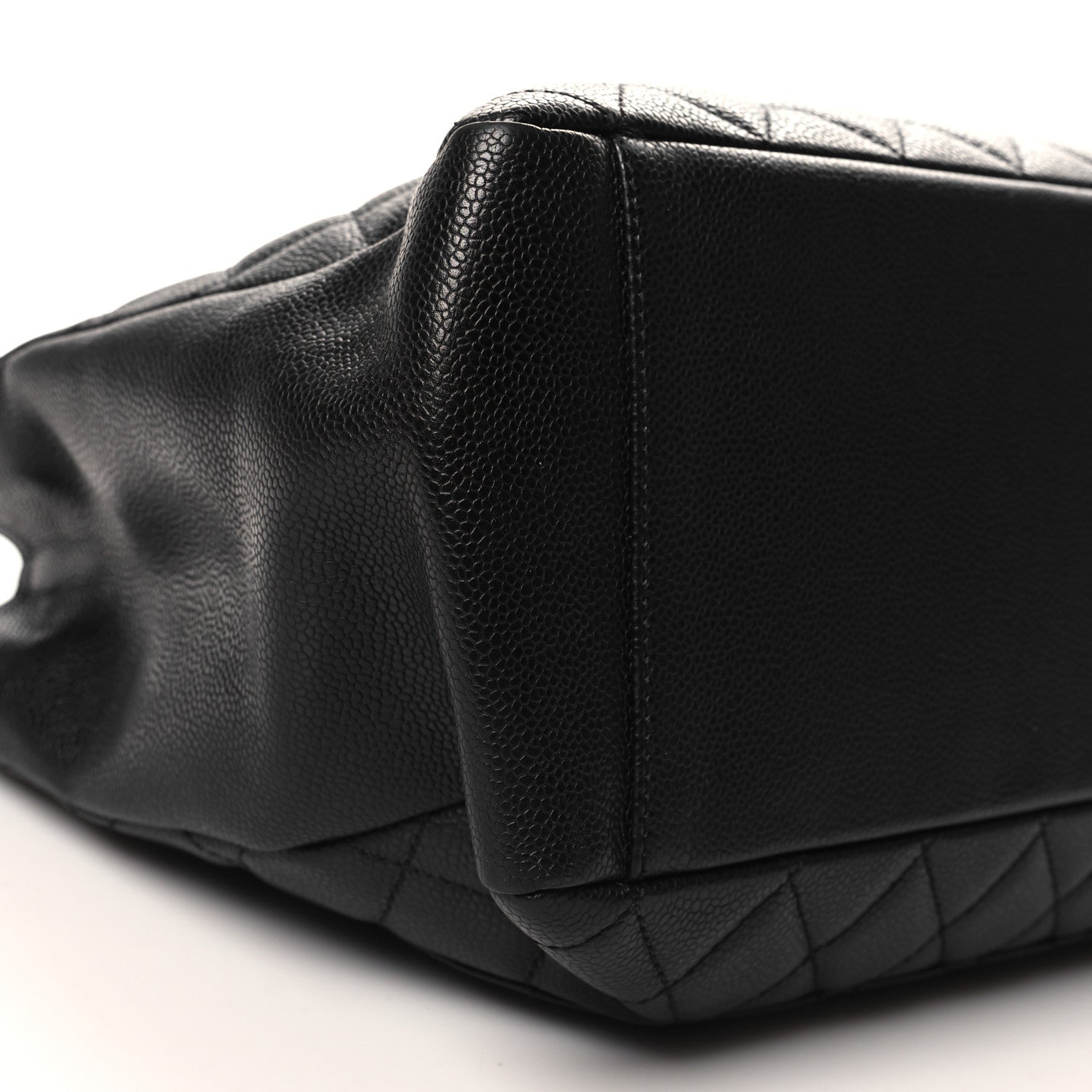 Caviar Quilted Grand Shopping Tote GST Black