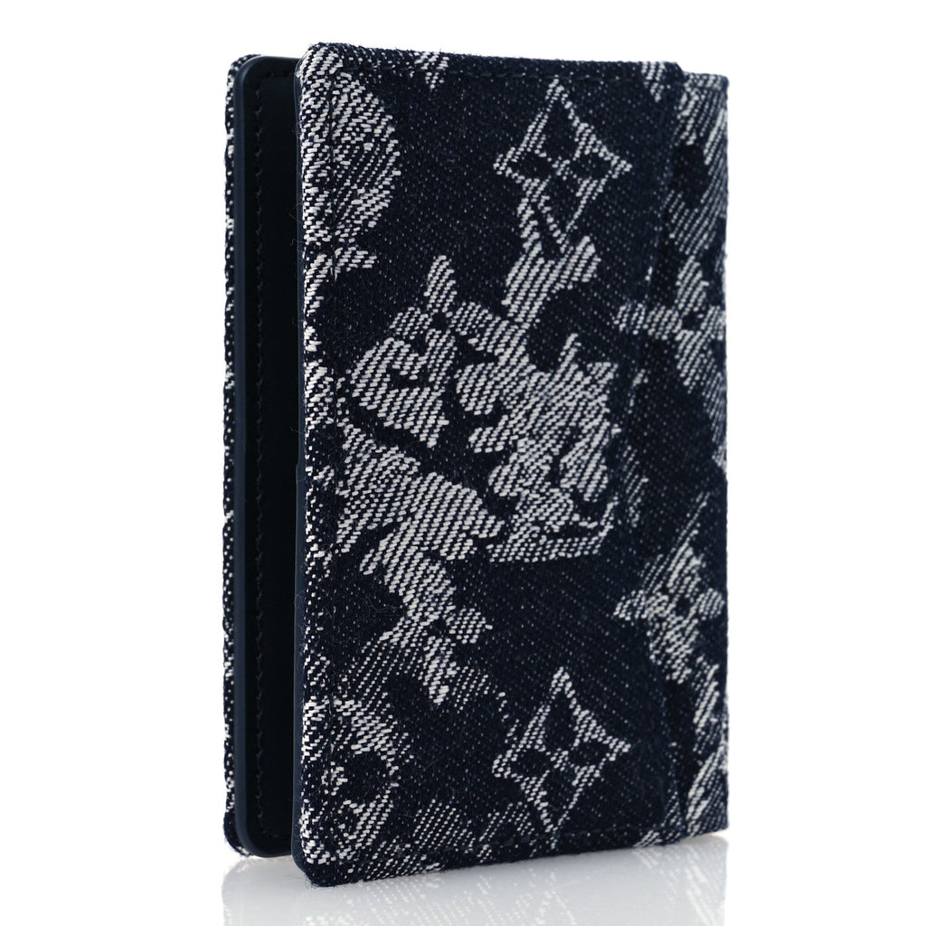 Monogram Tapestry Pocket Organizer Bleu