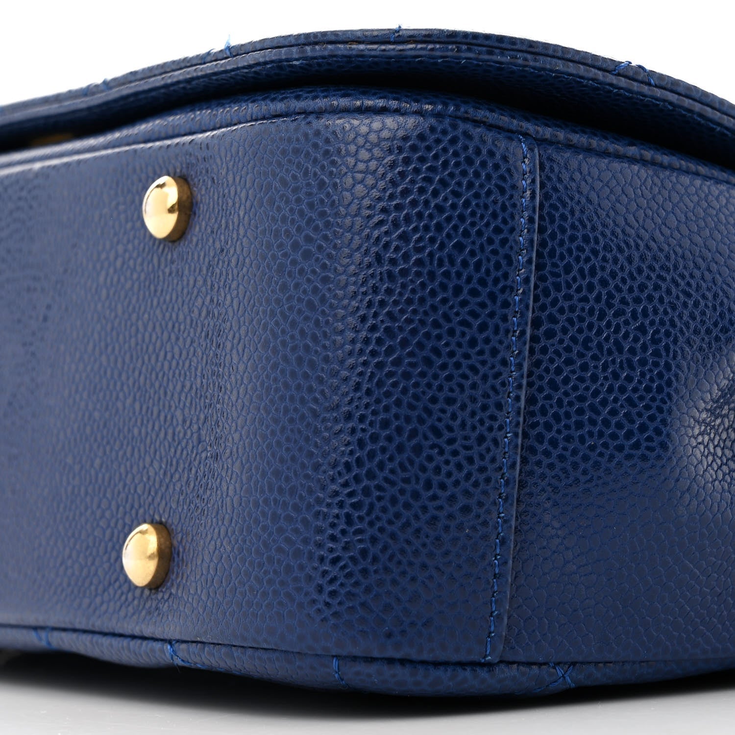 Caviar Large Carry Around Flap Bag Blue