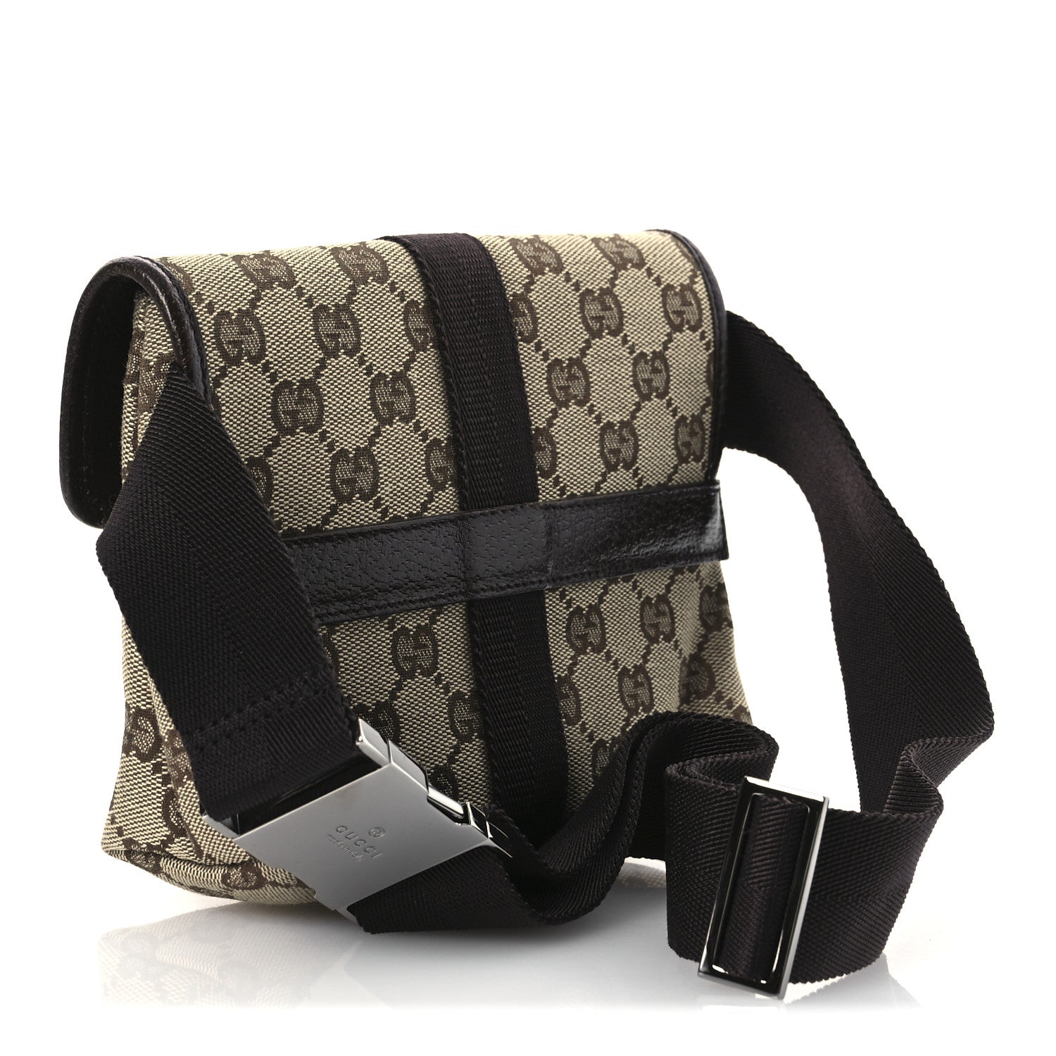 Monogram Waist Pouch Bag Dark Brown