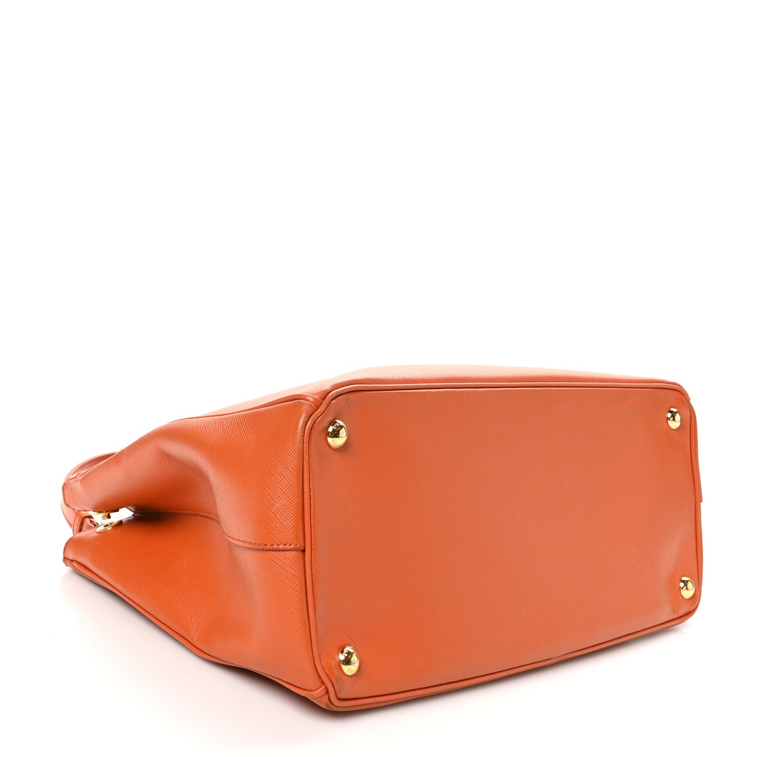 Saffiano Medium Galleria Double Zip Tote Papaya