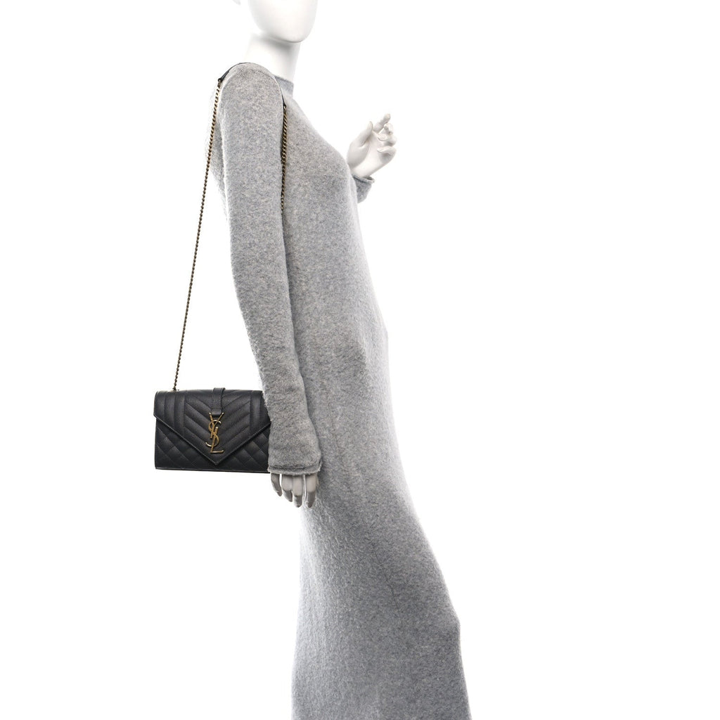 Grain De Poudre Textured Mixed Matelasse Triquilt Small Monogram Satchel Pebble