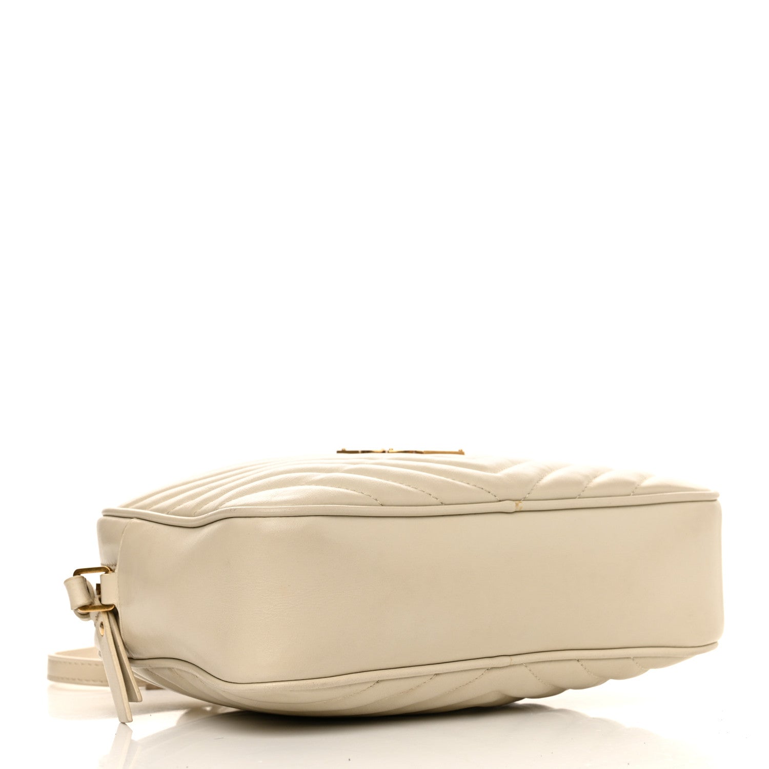 Calfskin Matelasse Monogram Lou Camera Bag Crema Soft
