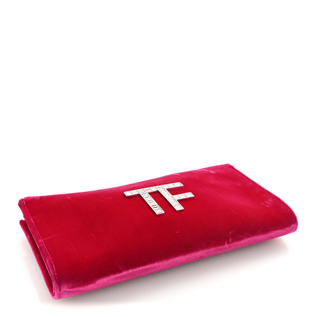 Velvet Crystal TF Clutch Pink