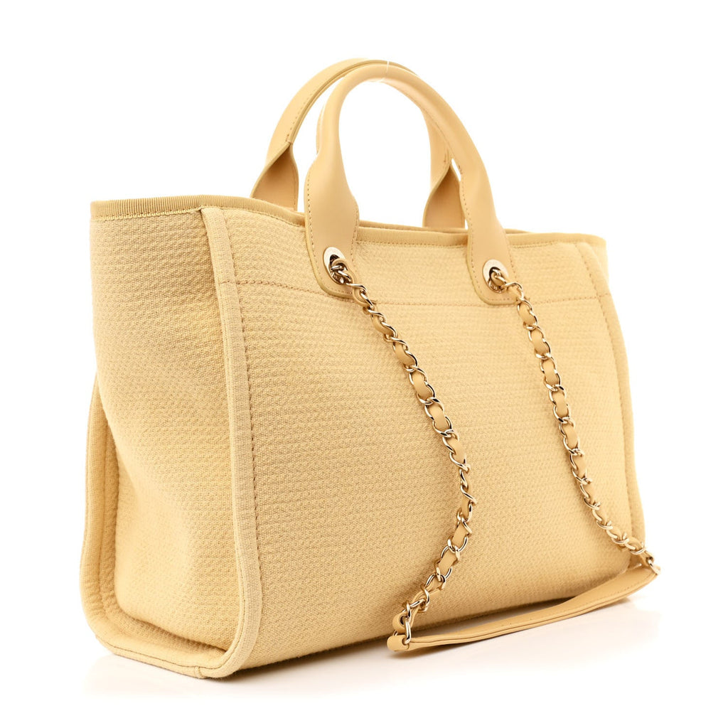 Mixed Fibers Small Deauville Tote Yellow