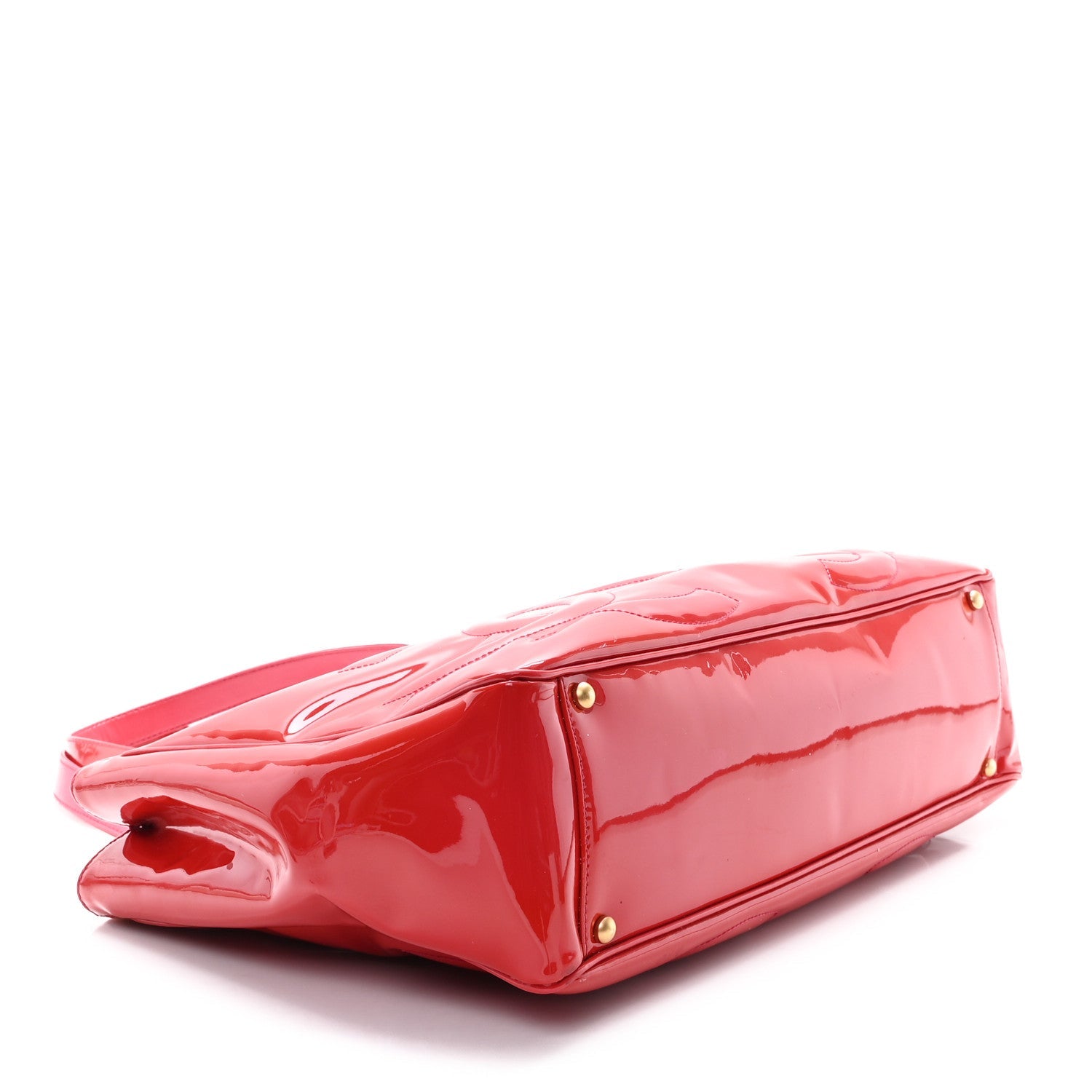 Patent Triple CC Tote  Pink