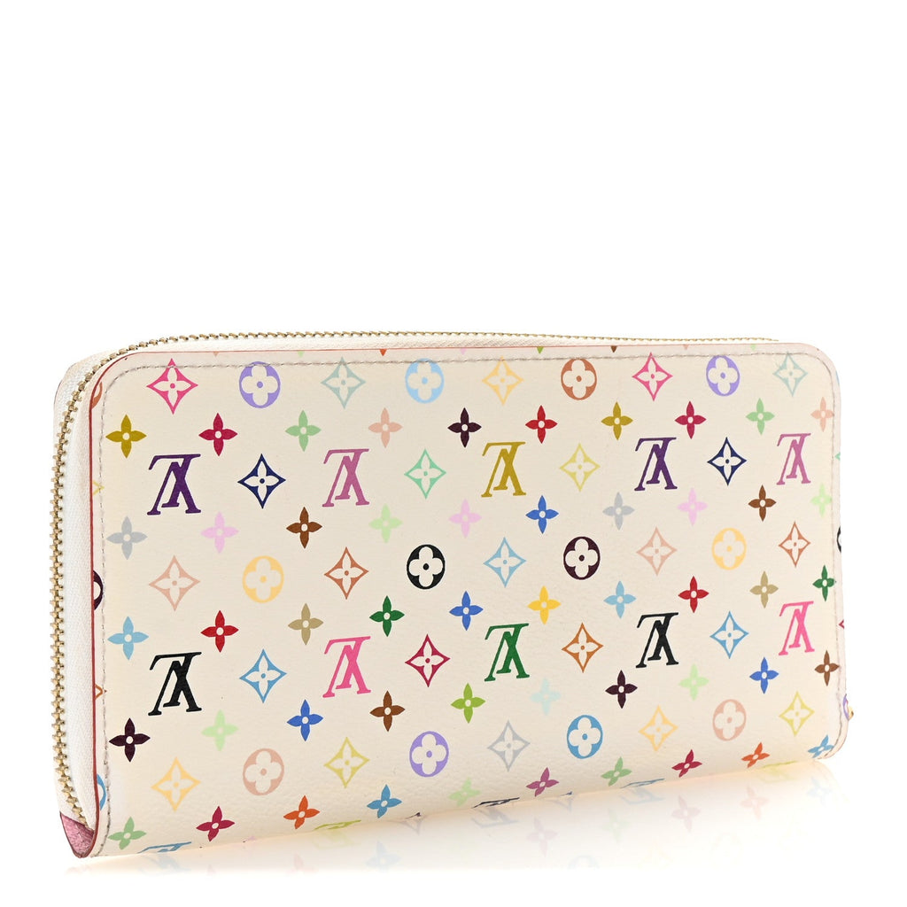 Monogram Multicolor Zippy Wallet White Litchi