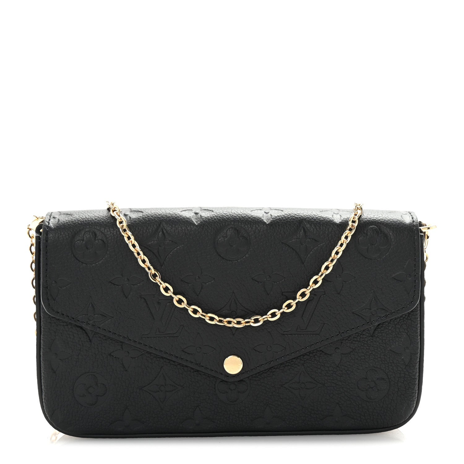 Empreinte Pochette Felicie Chain Wallet Black