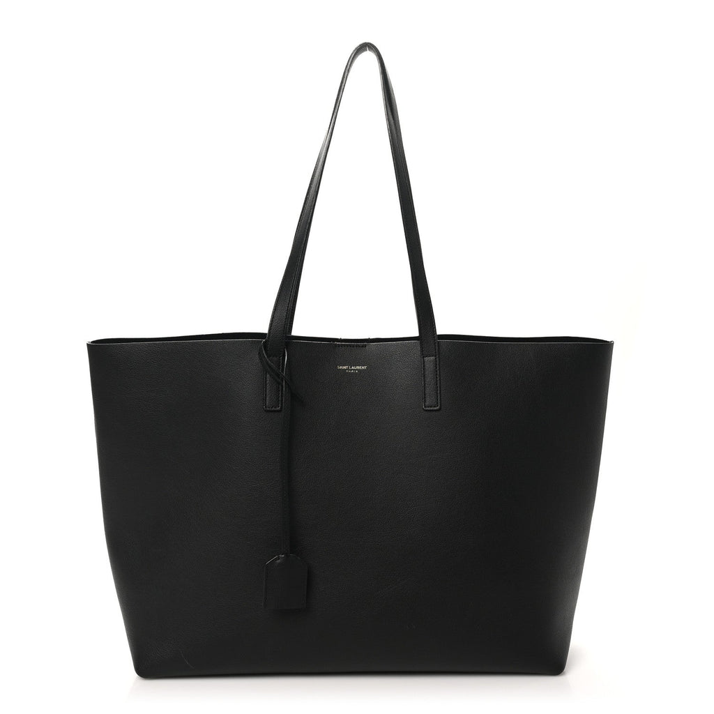 Calfskin Large Shopping Tote Black