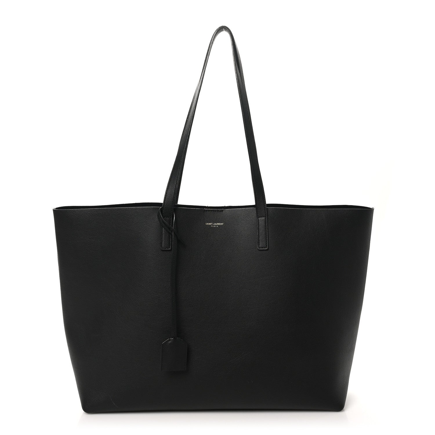 Calfskin Large Shopping Tote Black
