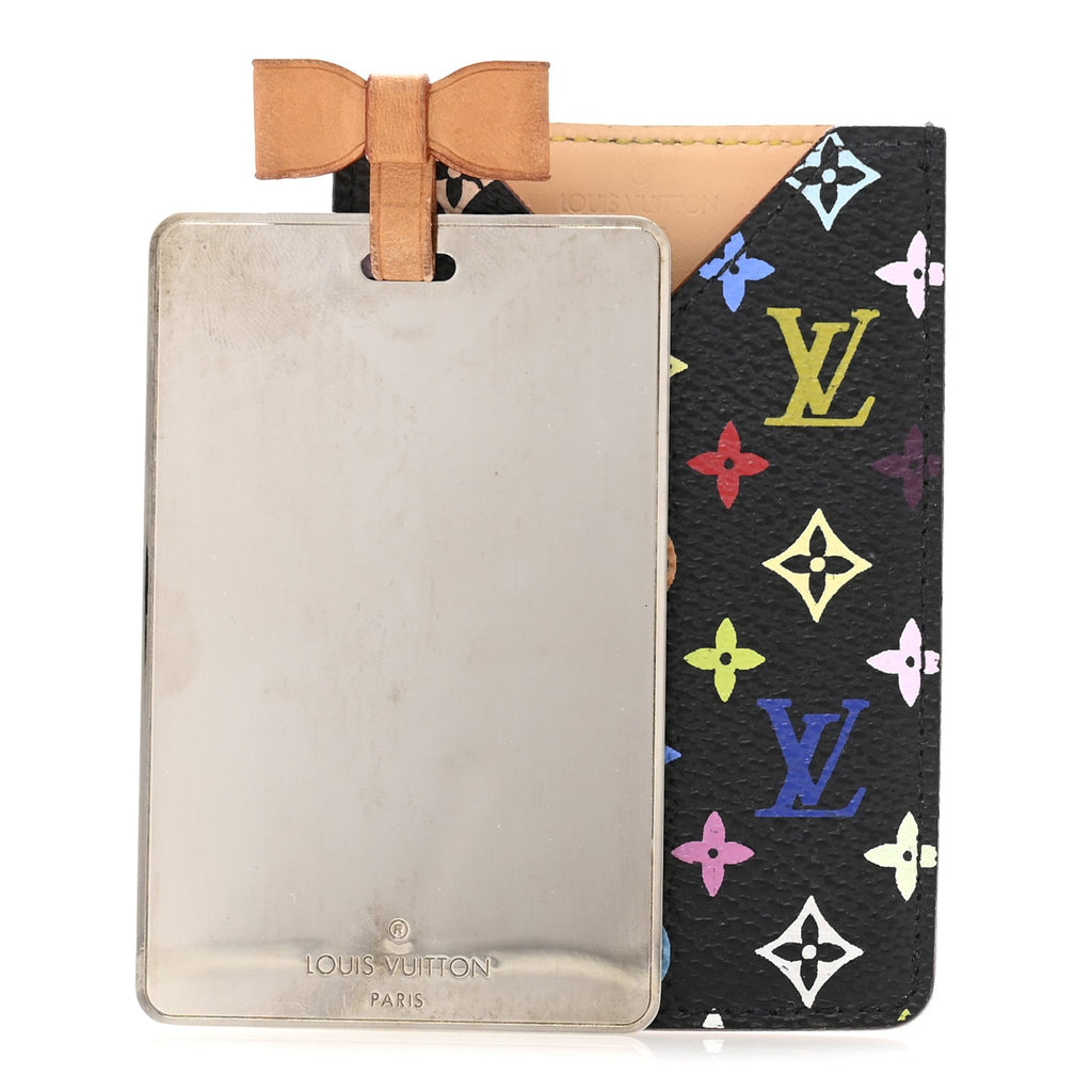 Monogram Multicolor Mirror and Case Pouch Black