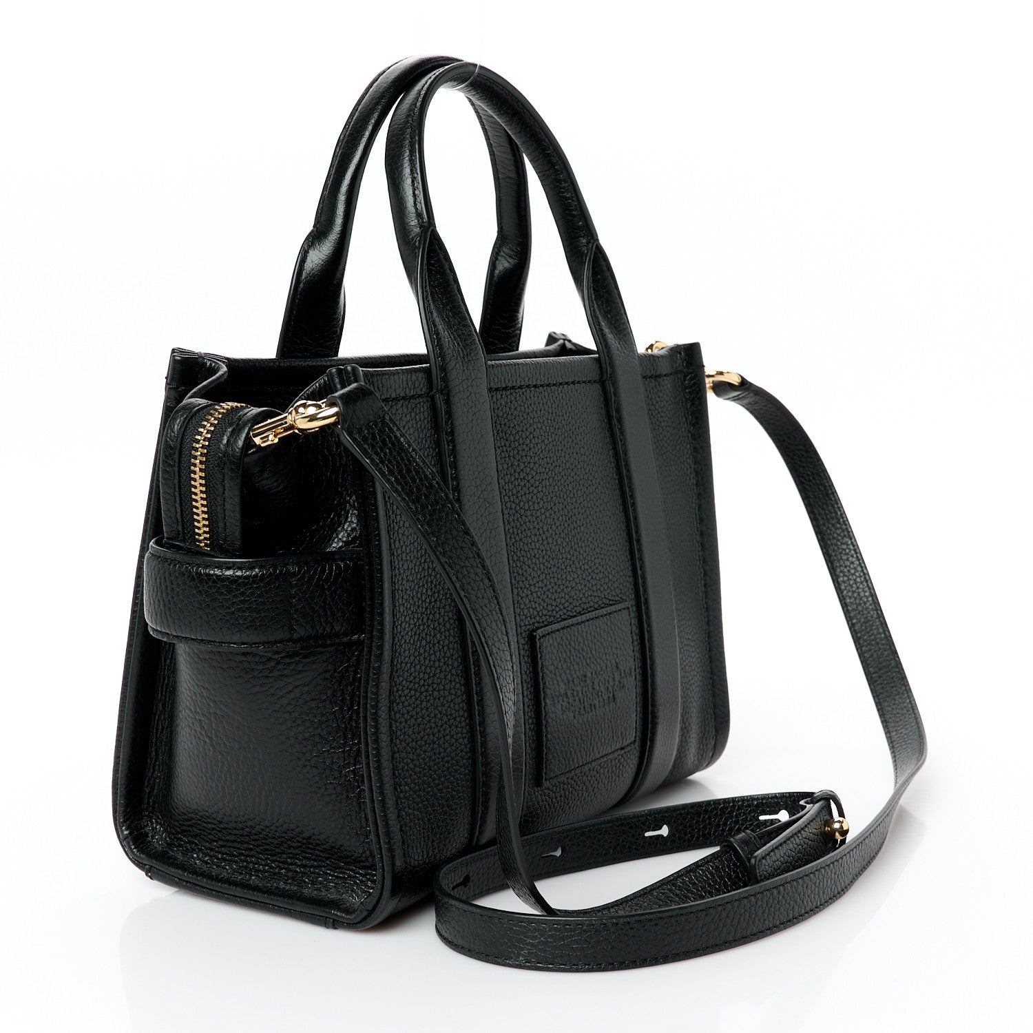 Grained Calfskin Small The Tote Bag Black