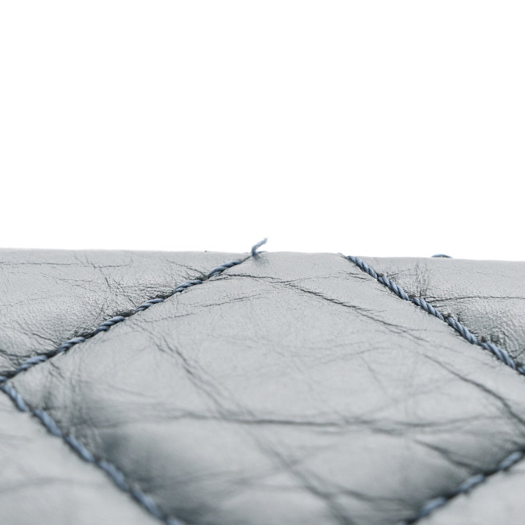 Aged Calfskin Quilted 2.55 Reissue 226 Flap Dark Blue
