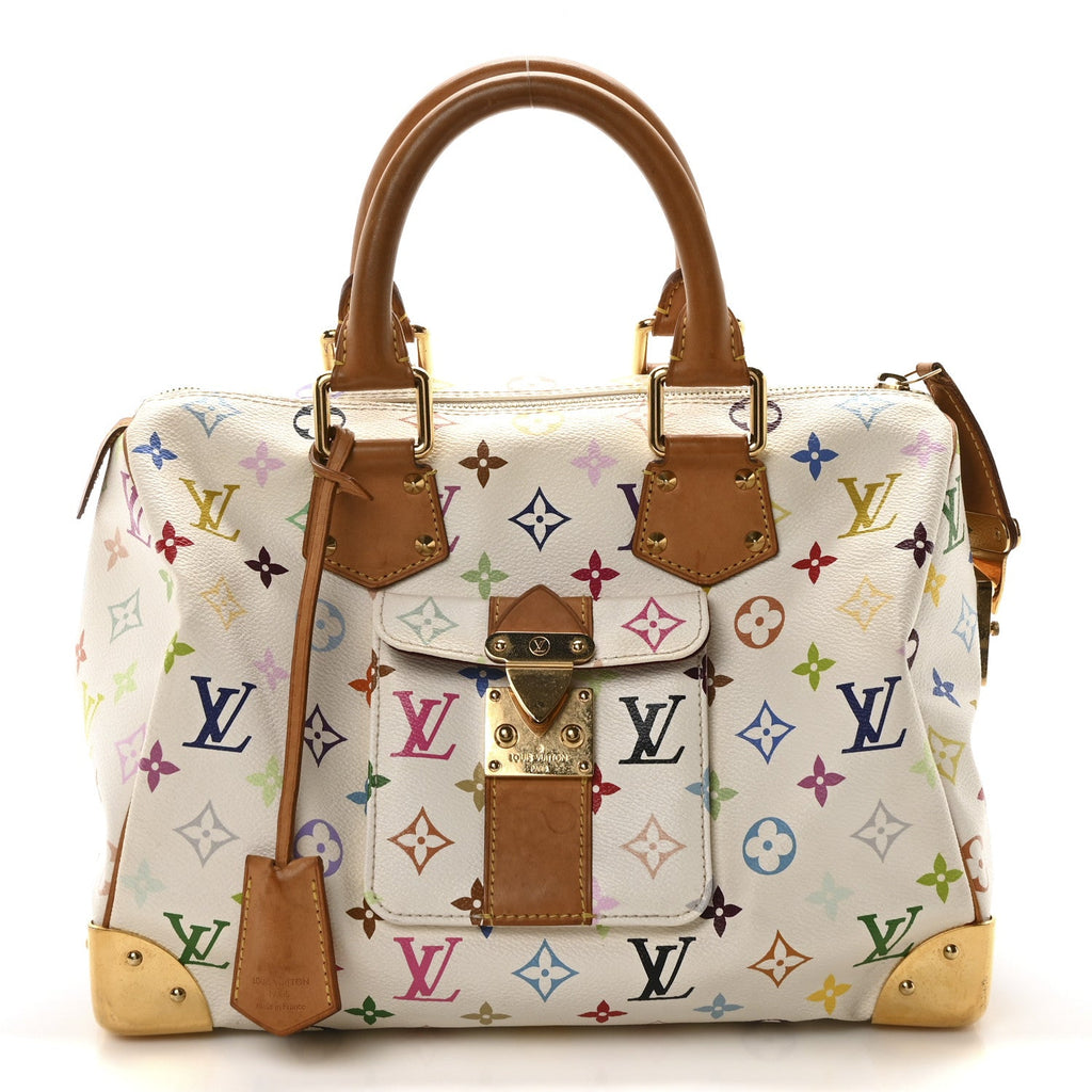 Monogram Multicolor Speedy 30 White