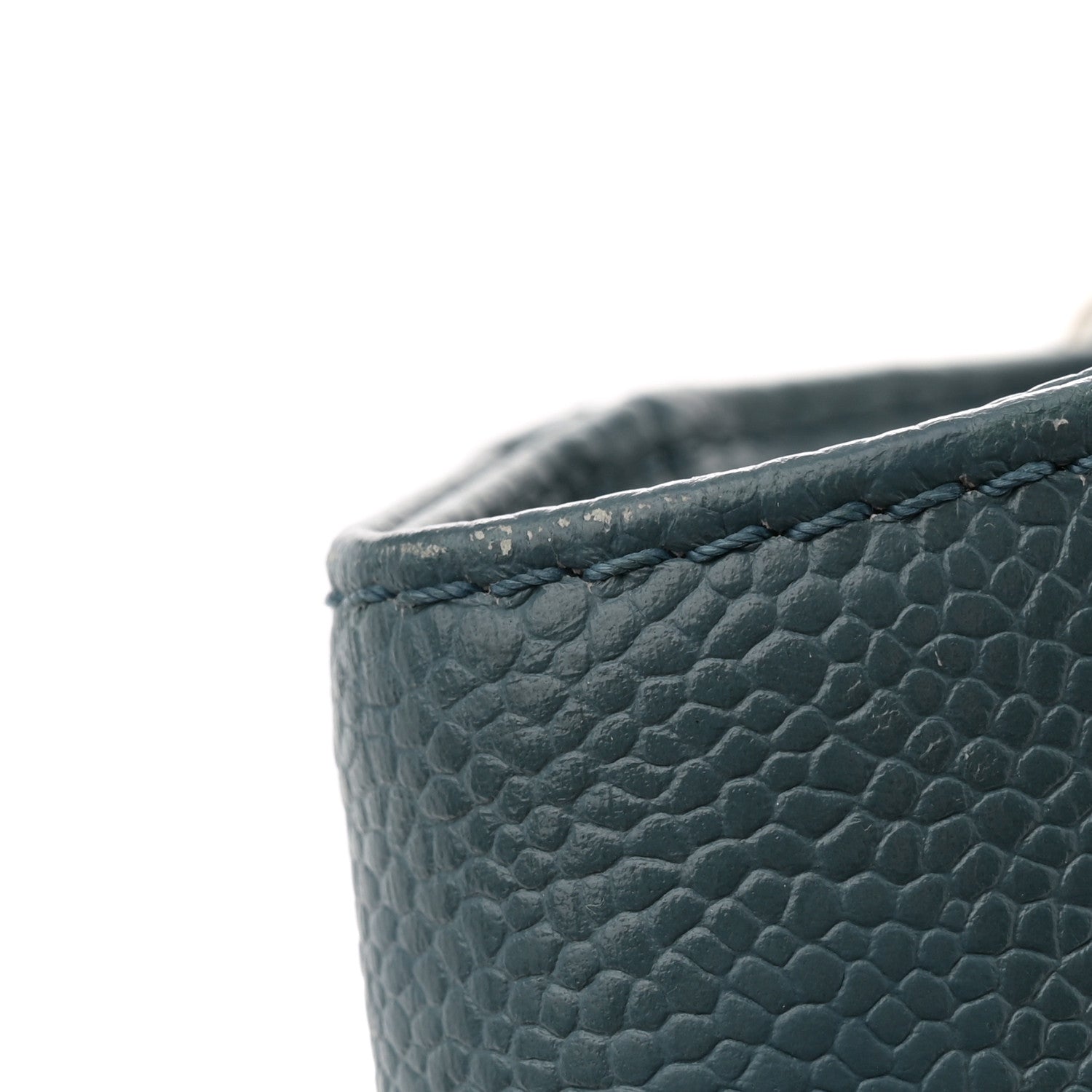 Caviar Quilted Petit Shopping Tote PST Blue
