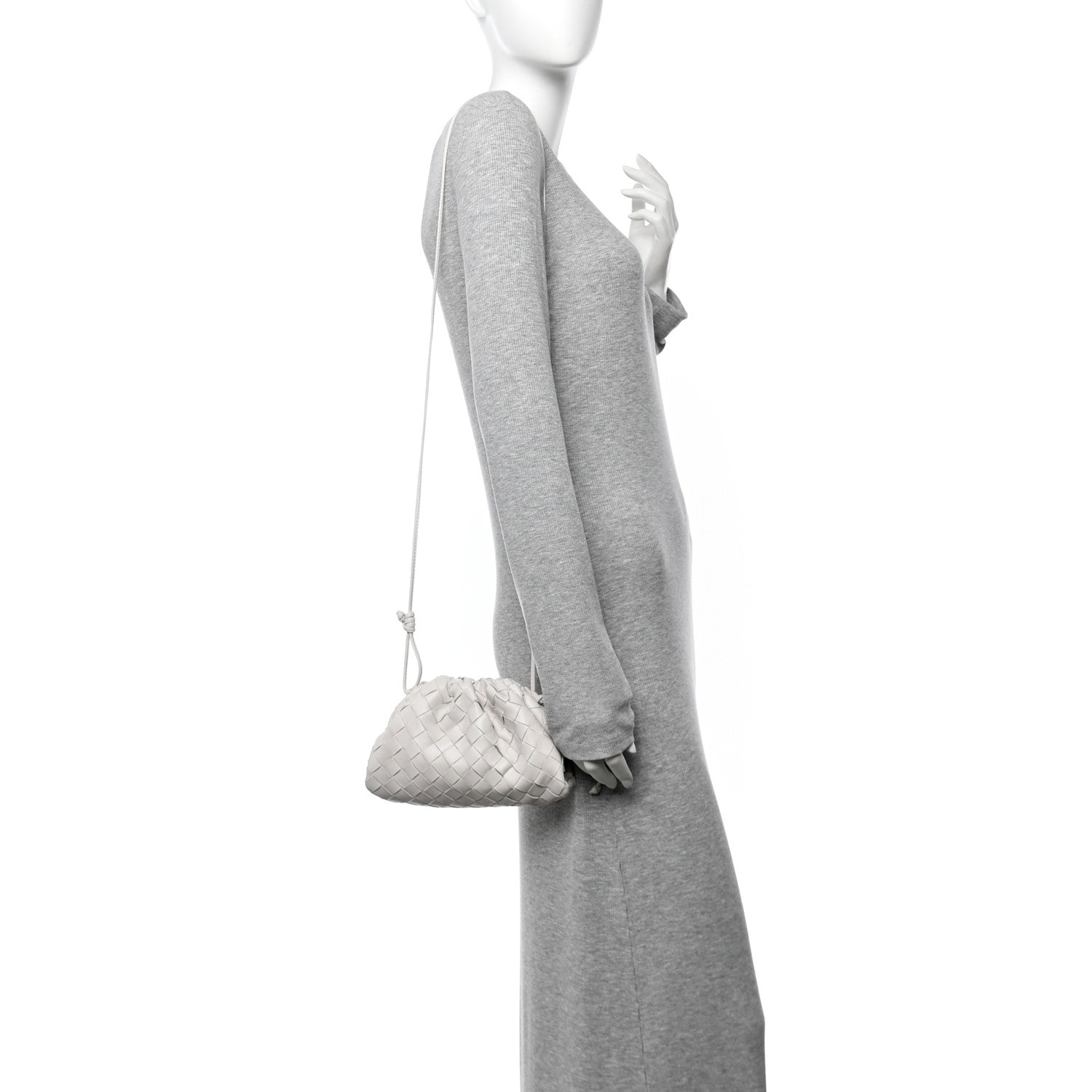 Nappa Intrecciato The Mini Pouch Chalk