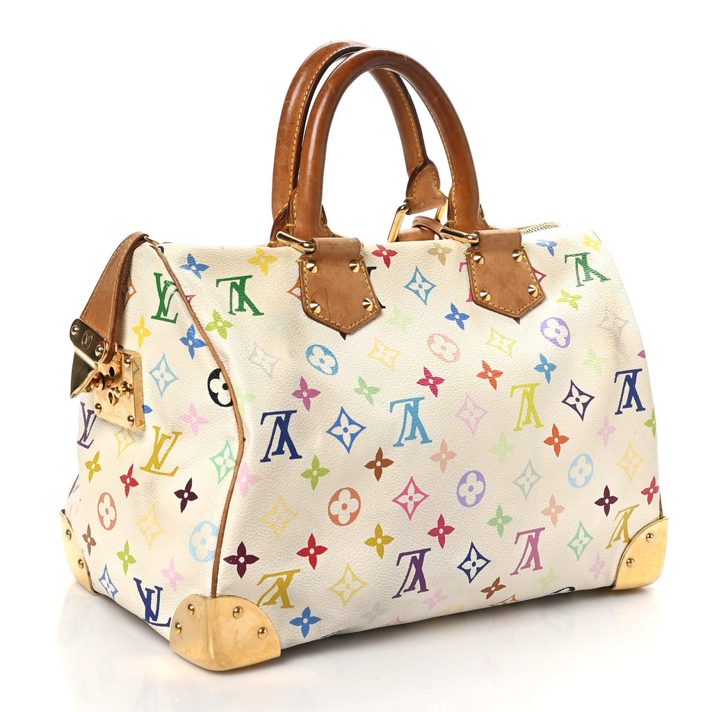 Monogram Multicolor Speedy 30 White