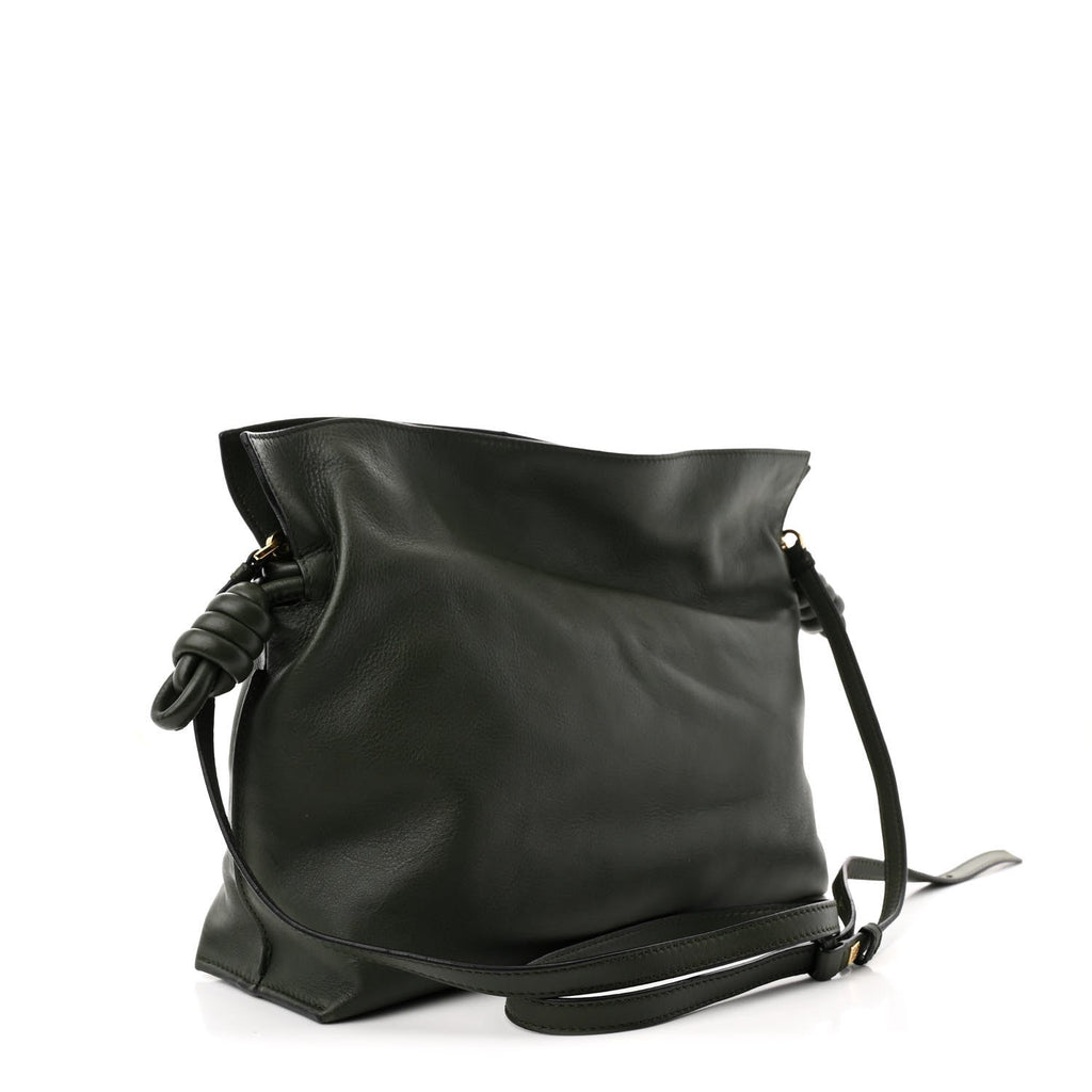 Nappa Medium Flamenco Knot Bag Vintage Khaki