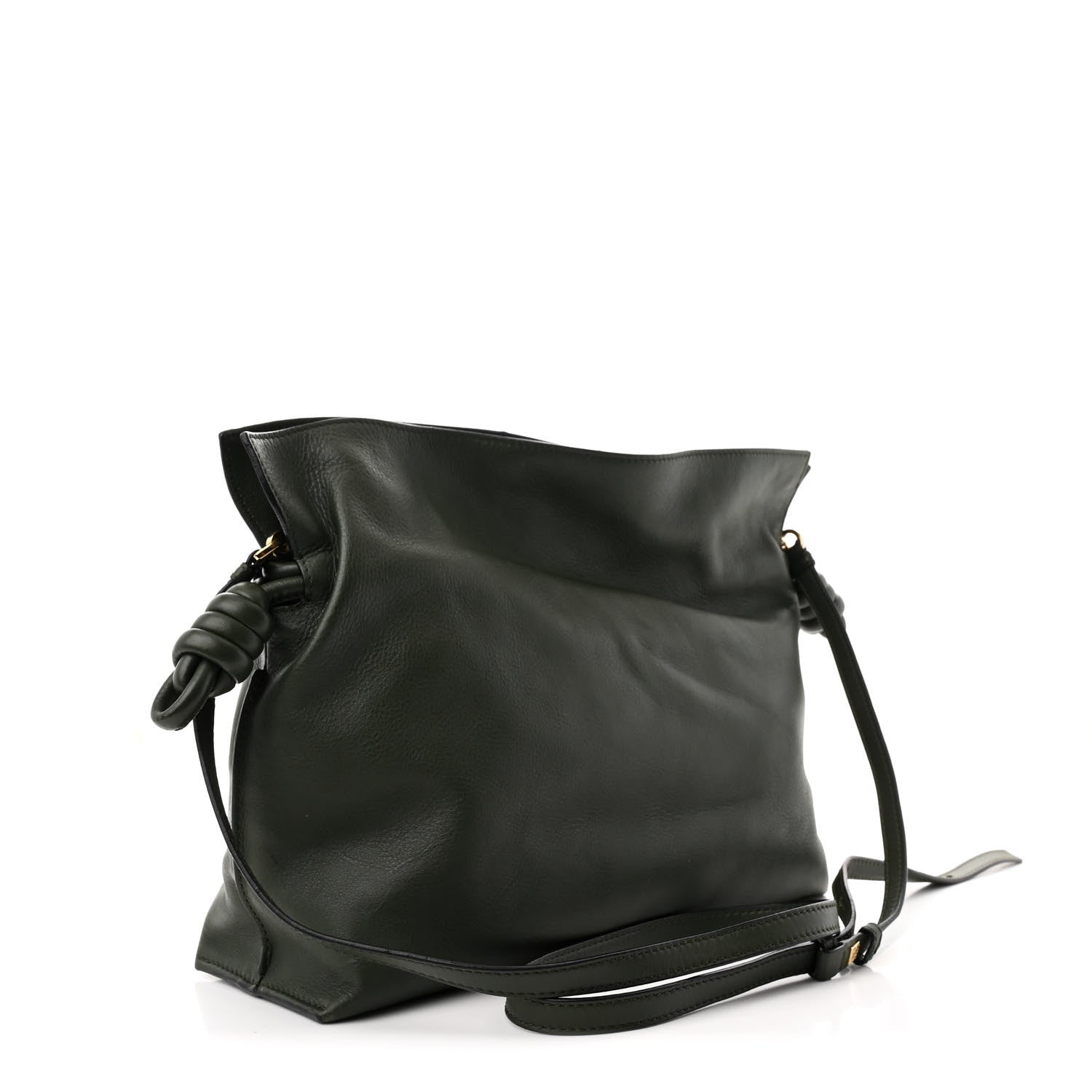 Nappa Medium Flamenco Knot Bag Vintage Khaki