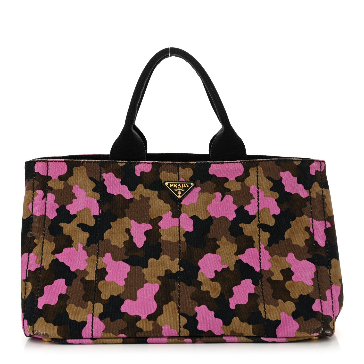 Canapa Camouflage Tote  Pink Brown