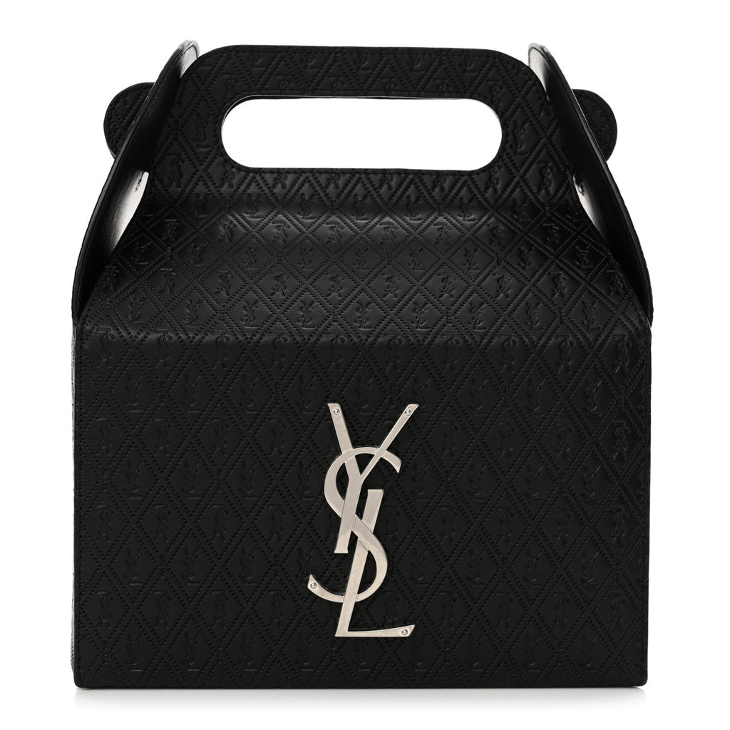 Calfskin Monogram Take Away Box Black