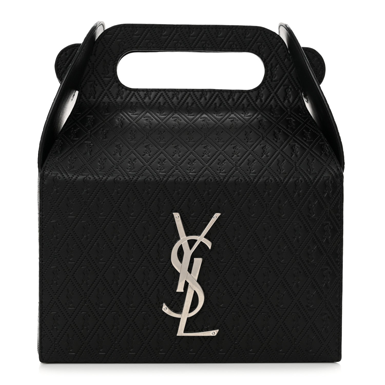 Calfskin Monogram Take Away Box Black