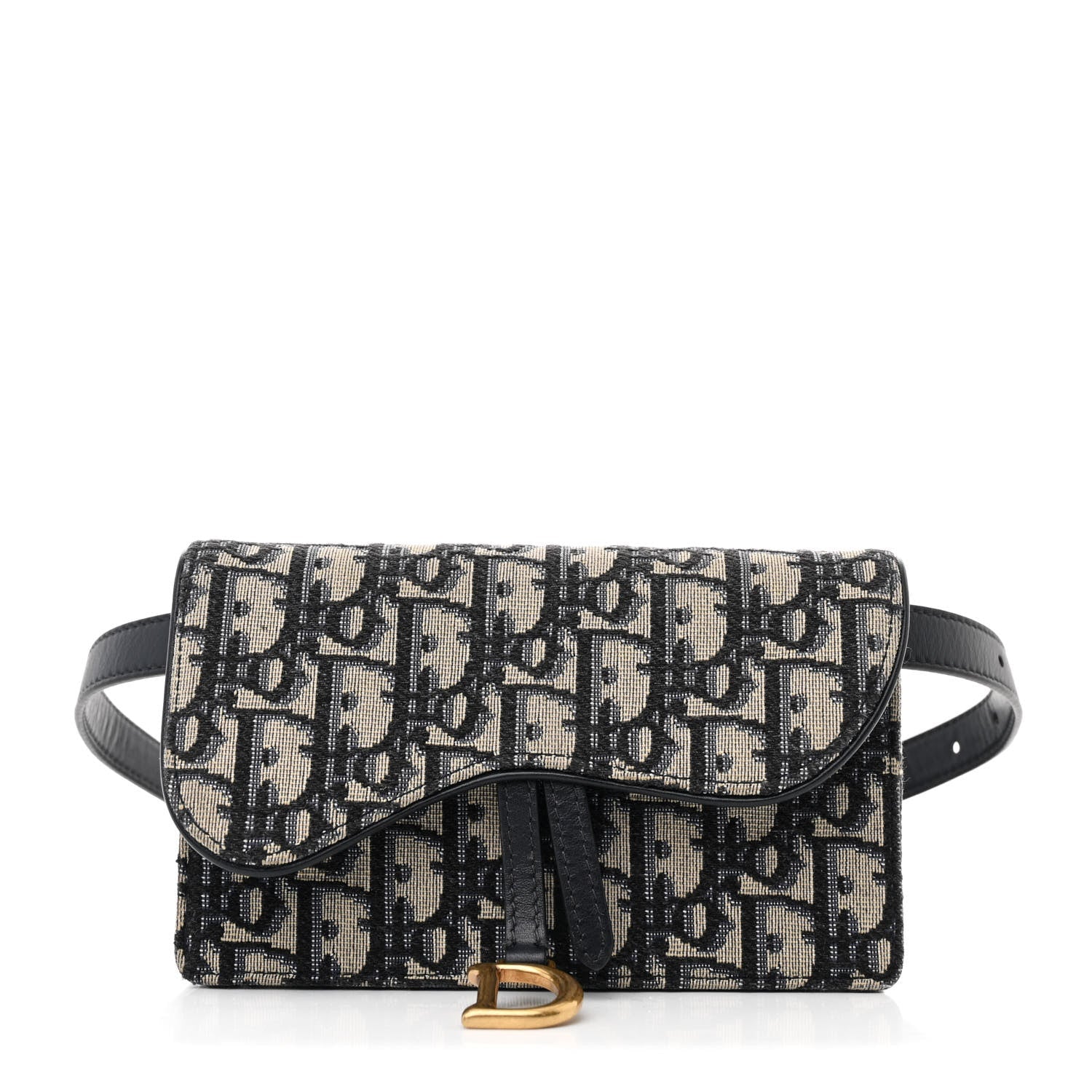 Oblique Saddle Belt Bag Blue