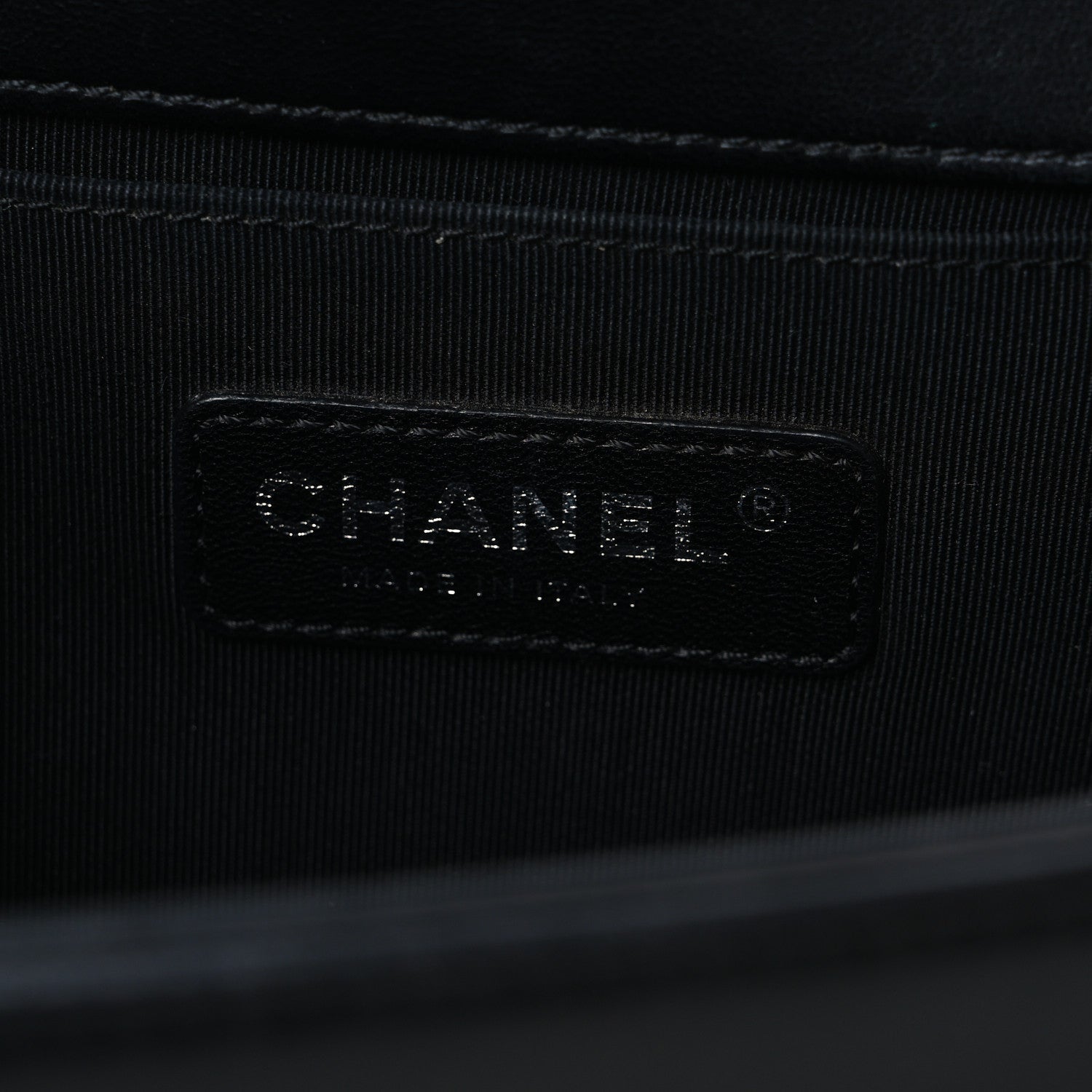 Lambskin Quilted Medium Boy Flap Black