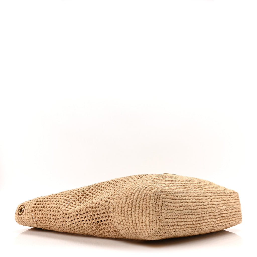 Raffia Icare Shopping Tote Natural