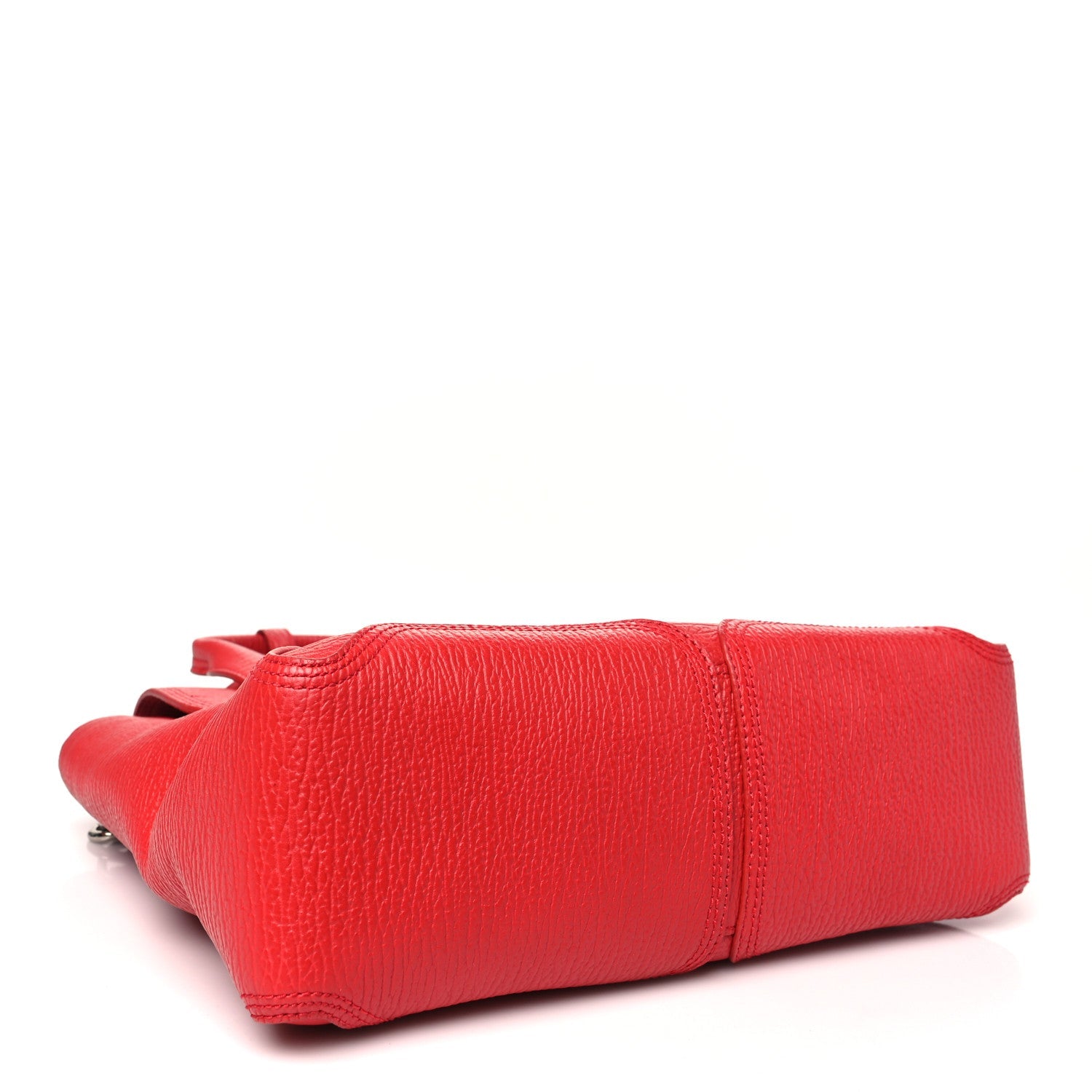 Textured Calfskin Medium Pashli Satchel Red