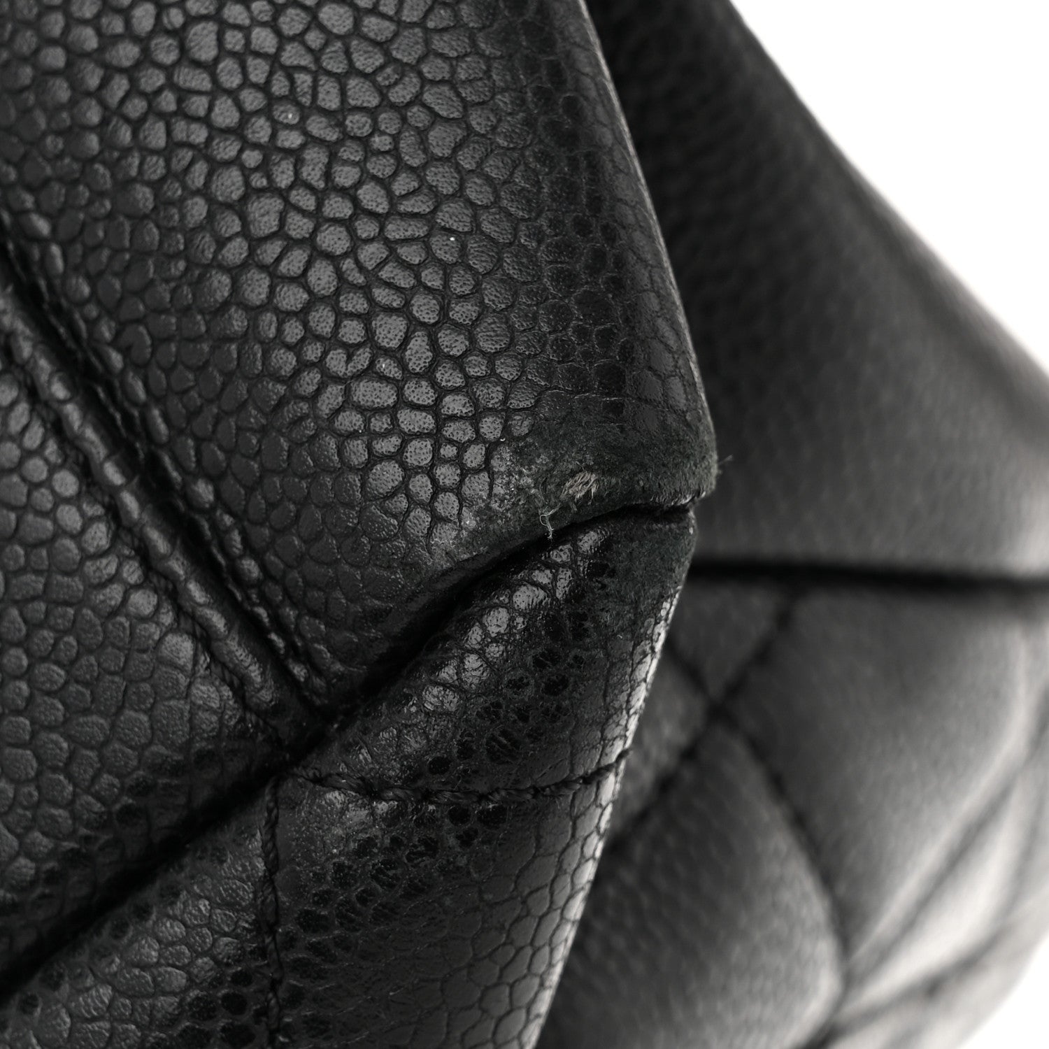 Caviar Quilted Grand Shopping Tote GST Black