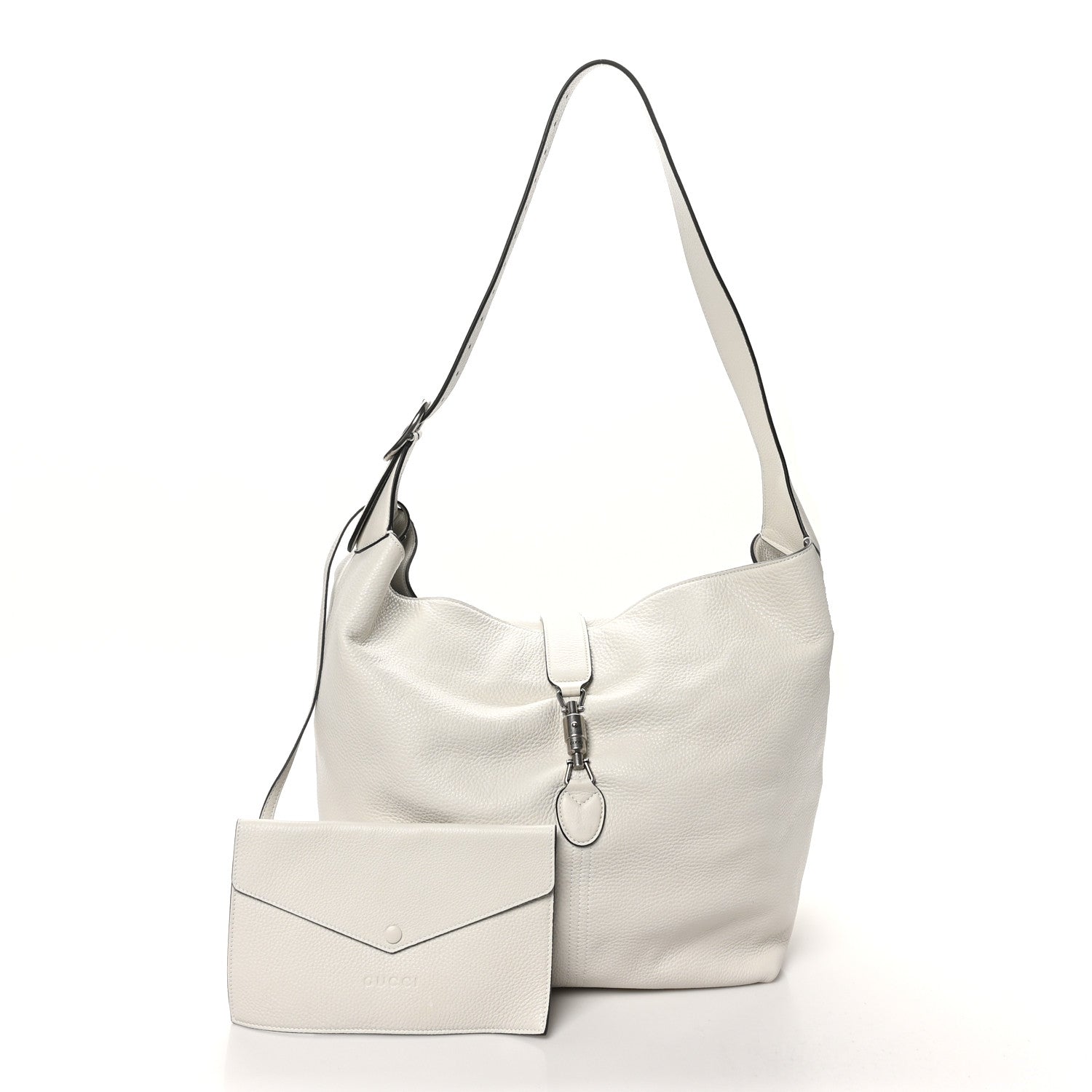 Amour Grane Calfskin Medium Jackie 1961 Crossbody Bag Great White