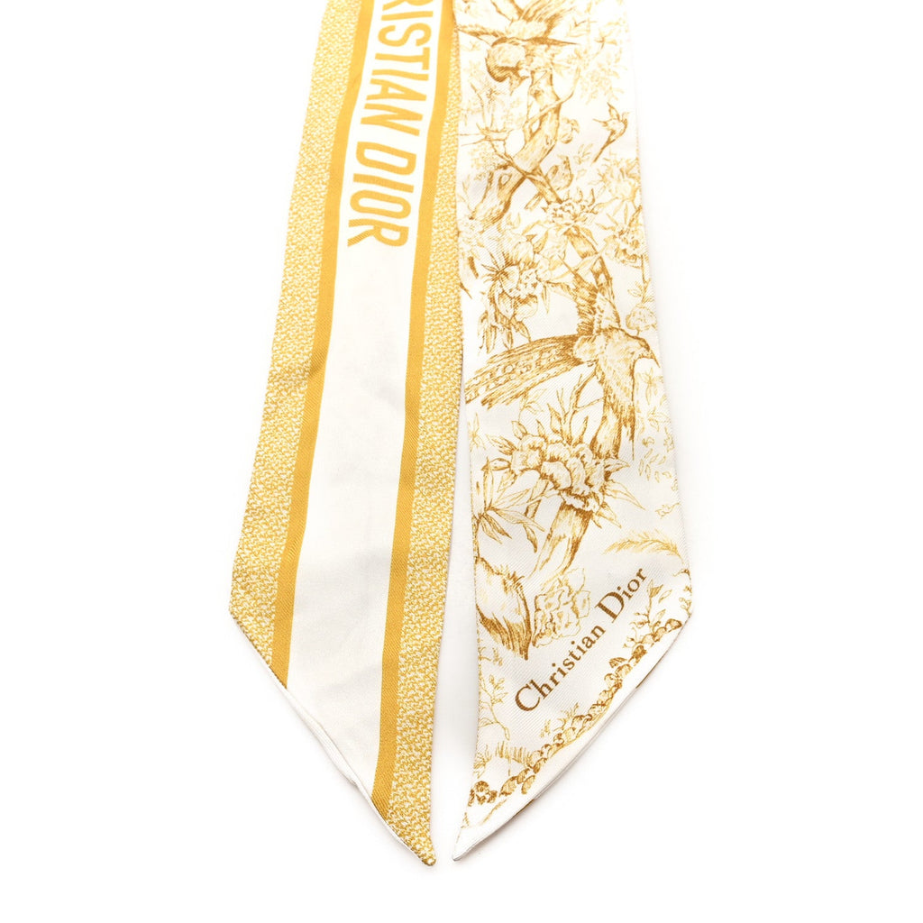 Silk Floral Mitzah Scarf Yellow