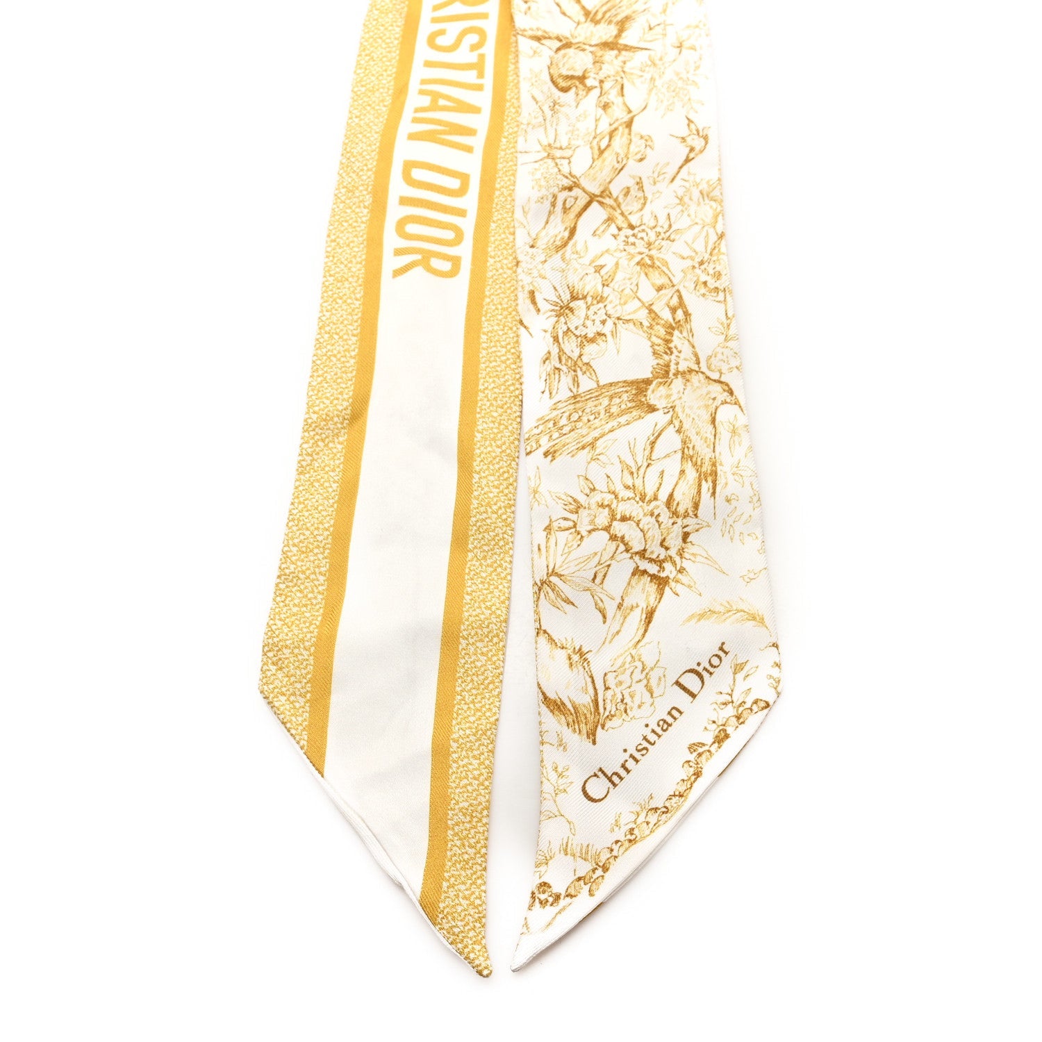 Silk Floral Mitzah Scarf Yellow
