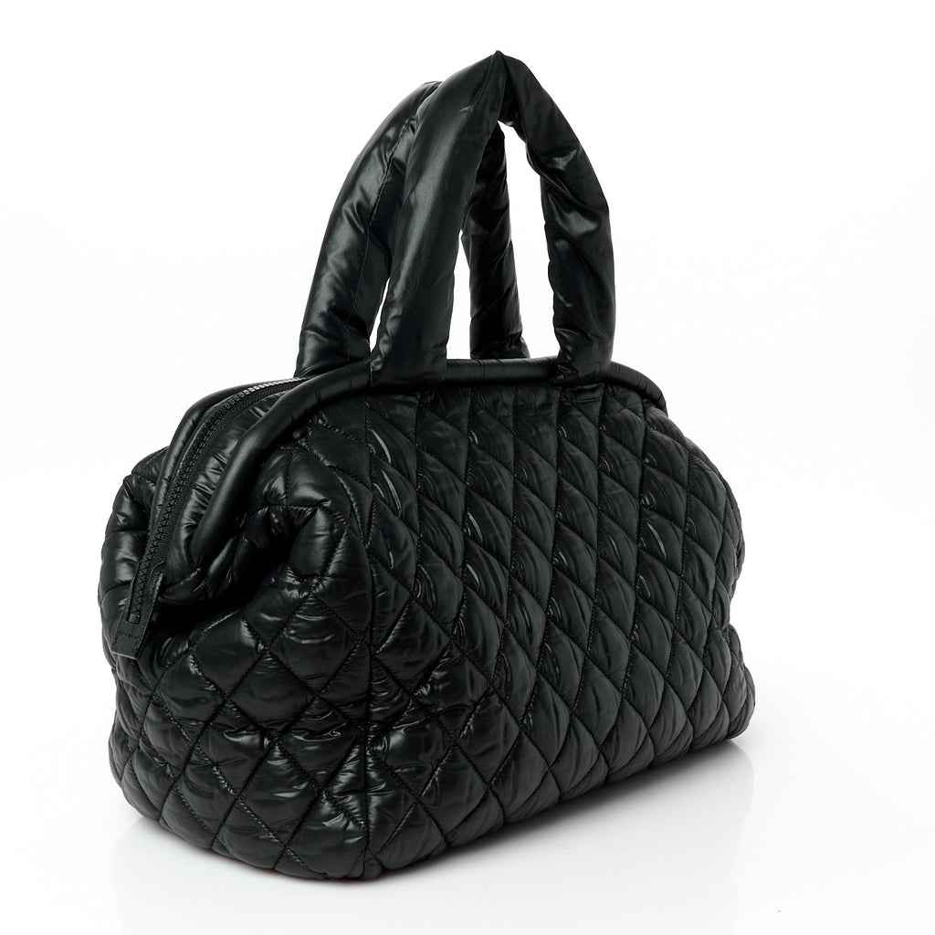 Nylon Coco Cocoon Bowler Black