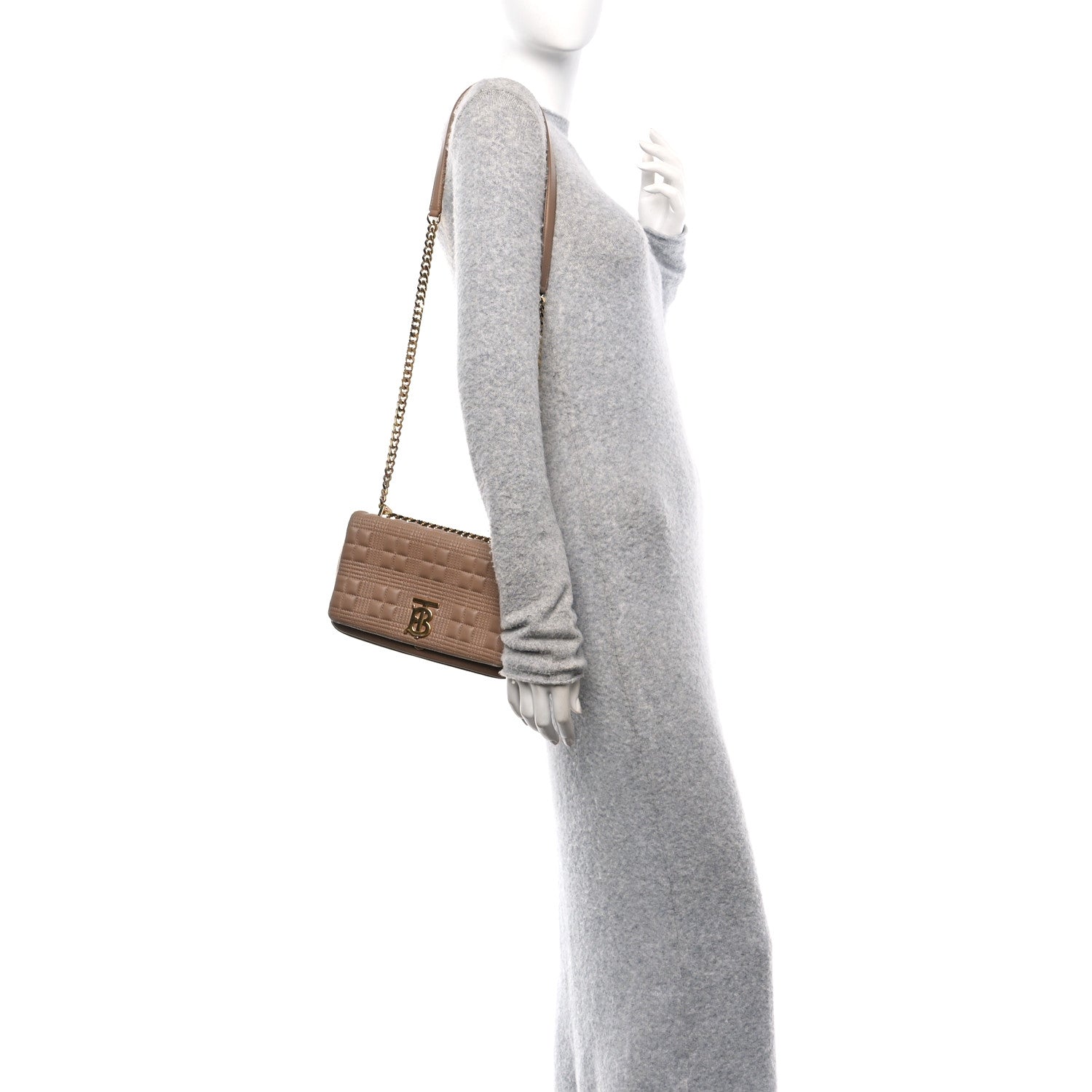 Lambskin Quilted Small Lola Bag Camel