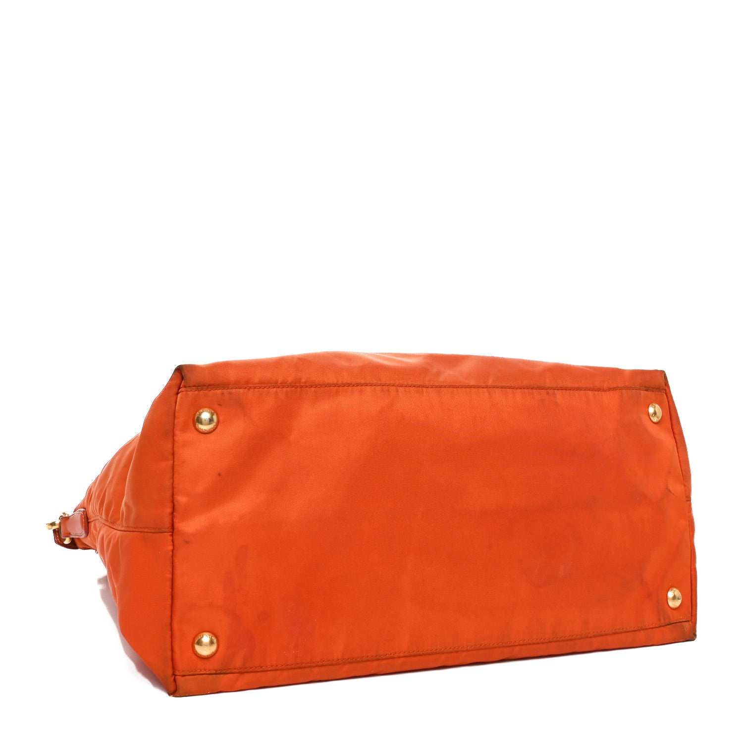 Tessuto Nylon Saffiano Tote Papaya