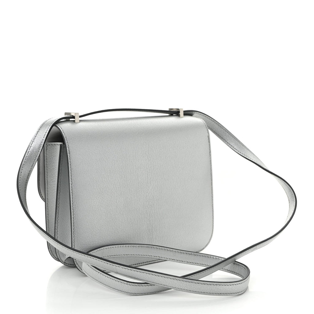 Metallic Chevre Chamkilight Constance 18 Argent