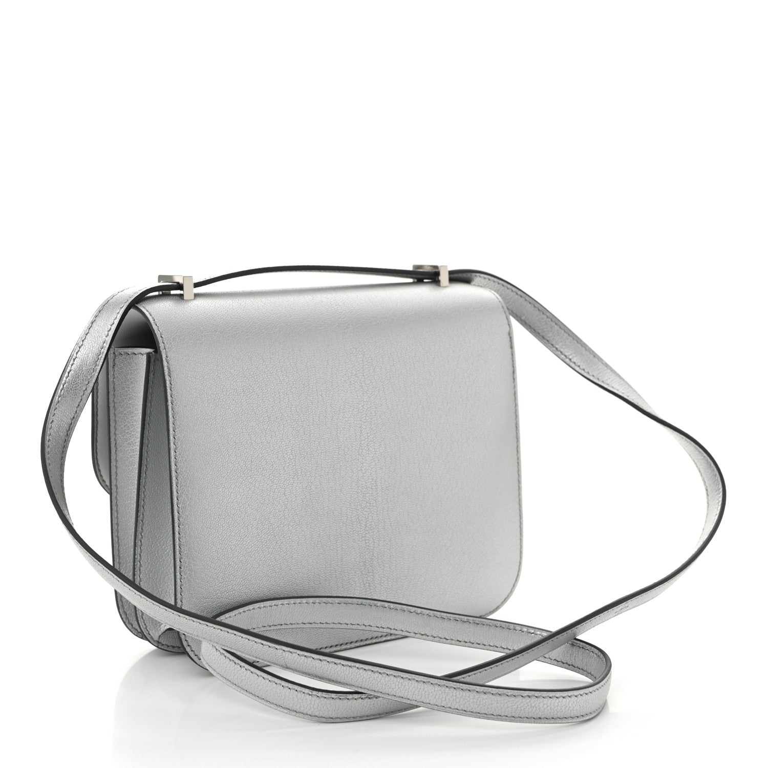 Metallic Chevre Chamkilight Constance 18 Argent
