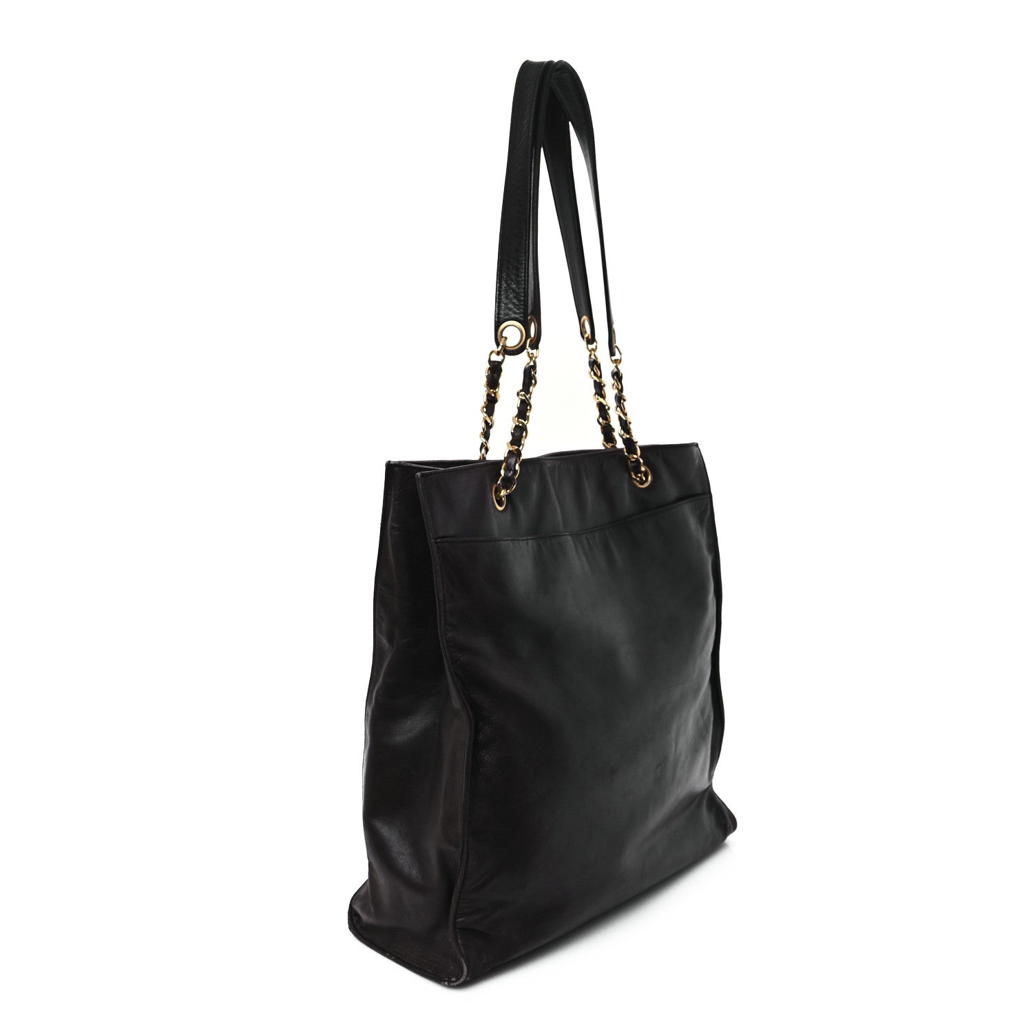 Lambskin CC Shoulder Bag Brown