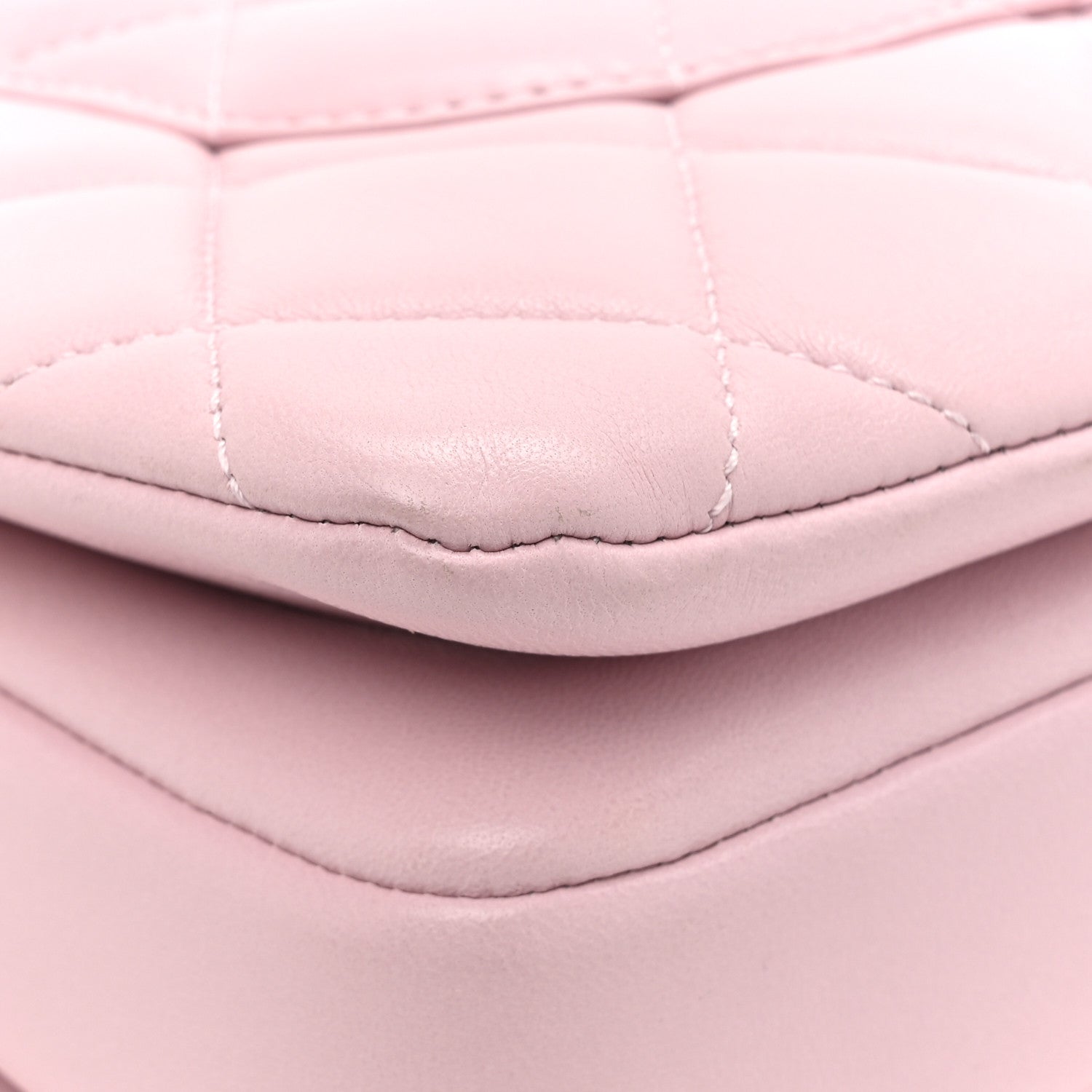 Lambskin Quilted Small Trendy CC Flap Dual Handle Bag Light Pink