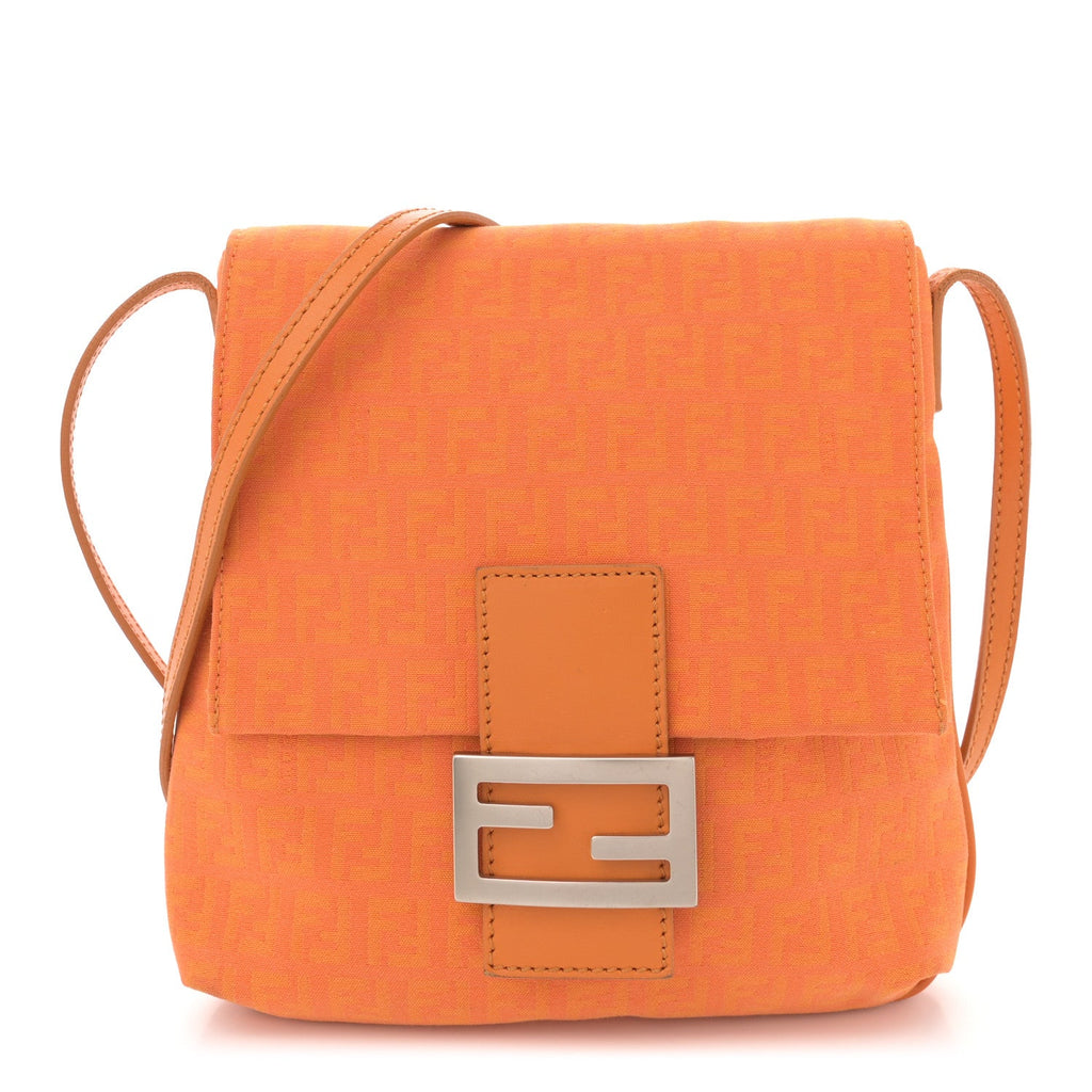 Zucchino Vitello Tube Messenger Bag Orange