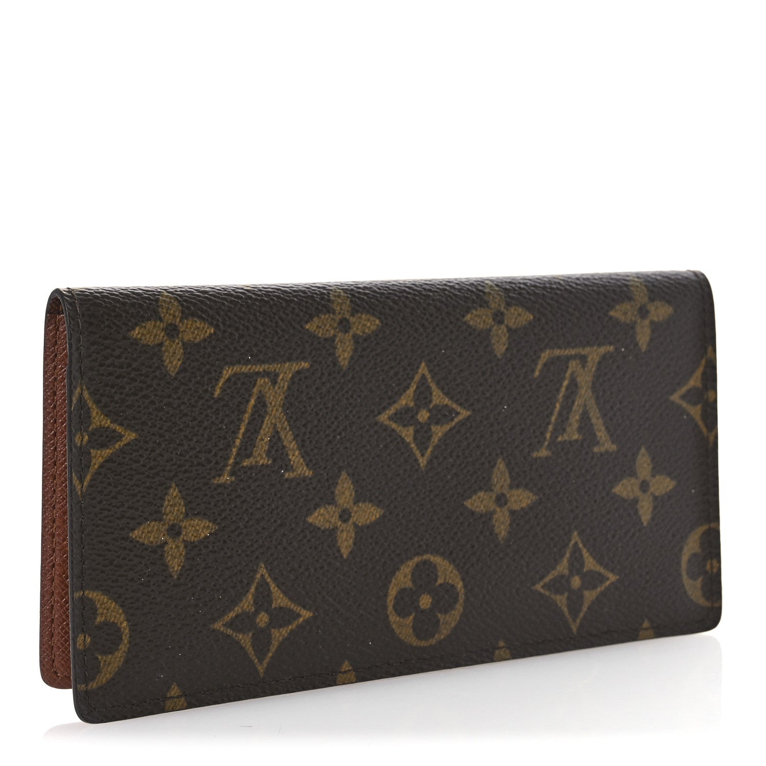 Monogram Simple Checkbook Holder Wallet Cover