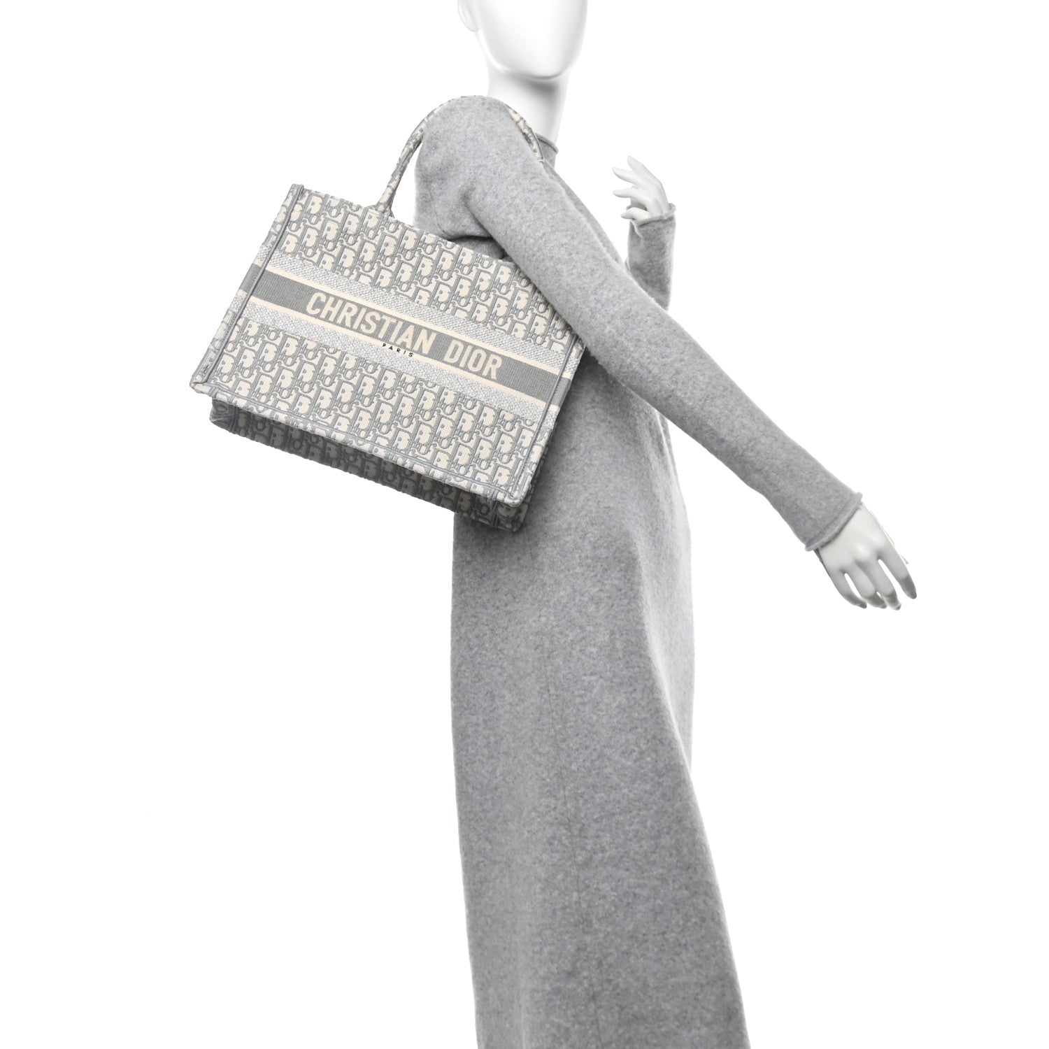 Oblique Medium Book Tote Grey